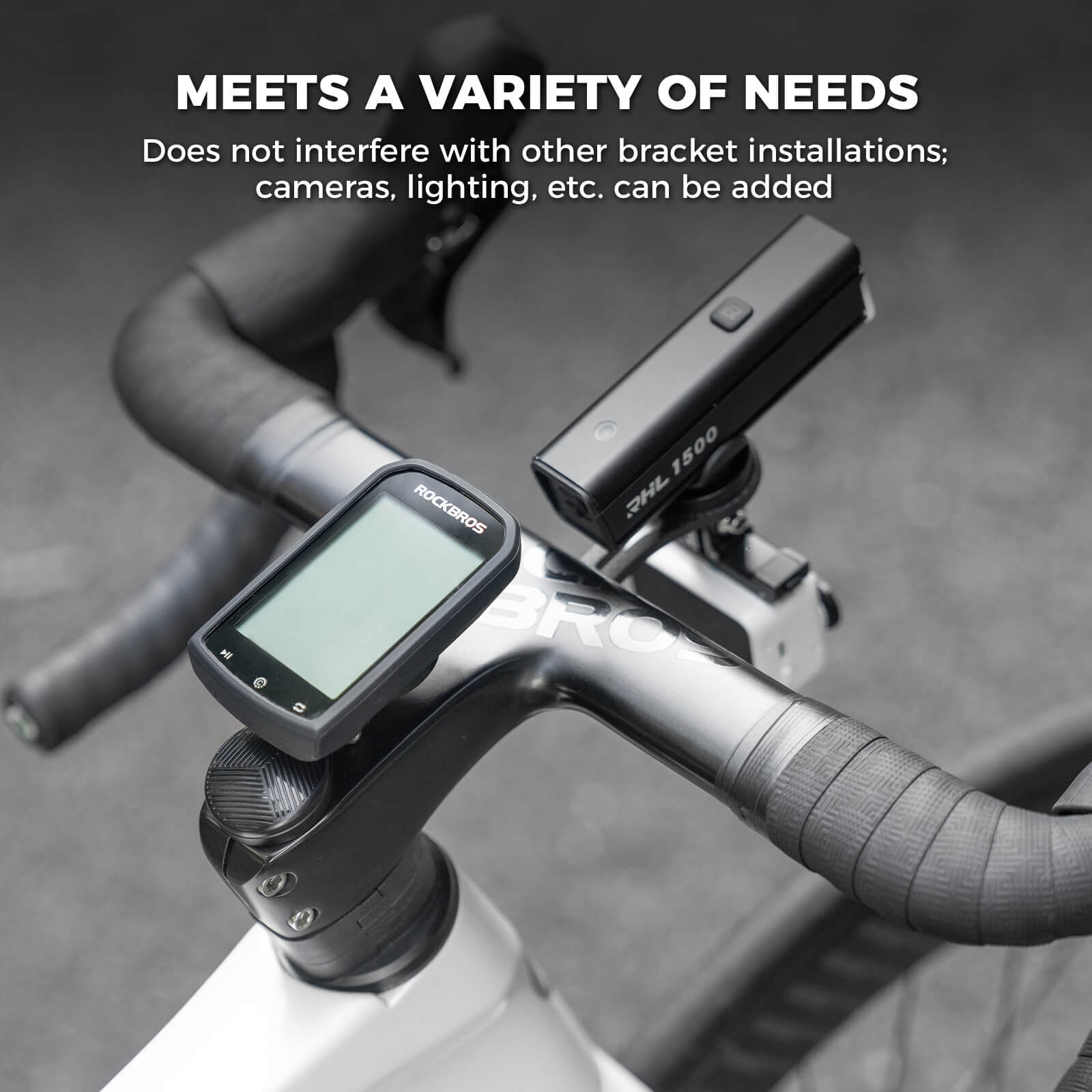 rockbros integrated mount cap wt-2 lightweight aluminium design