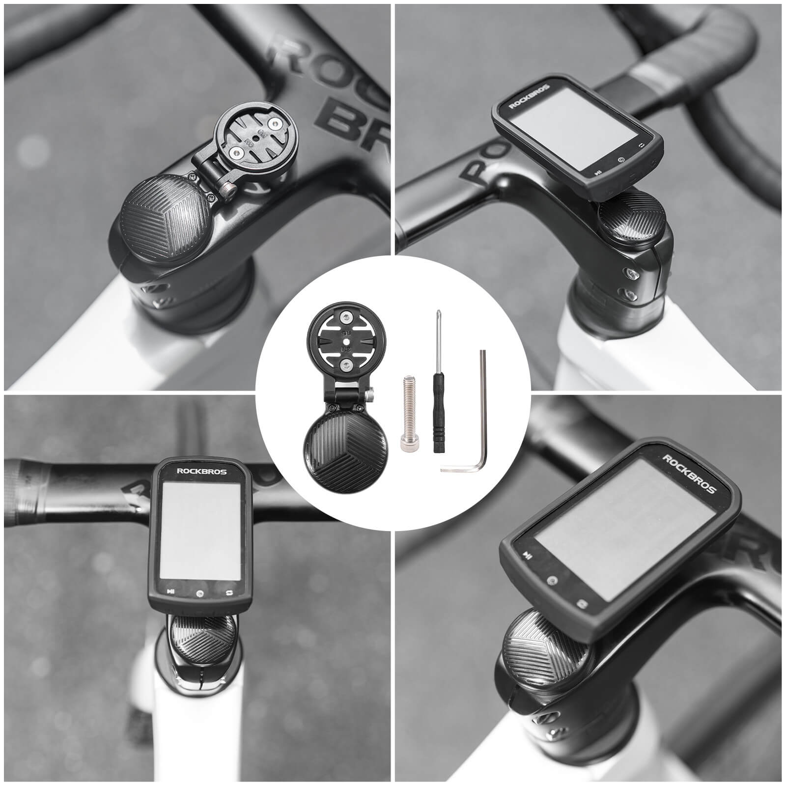 rockbros integrated mount cap wt-2 lightweight aluminium design