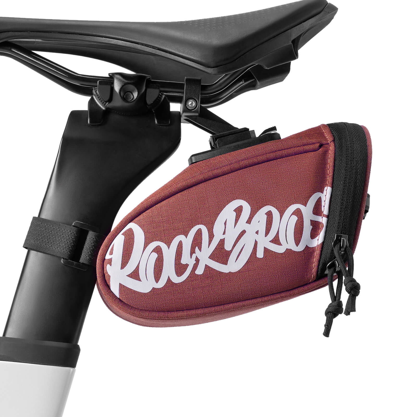 rockbros portable flash series bike saddle bag for cycling trips
#color_red
