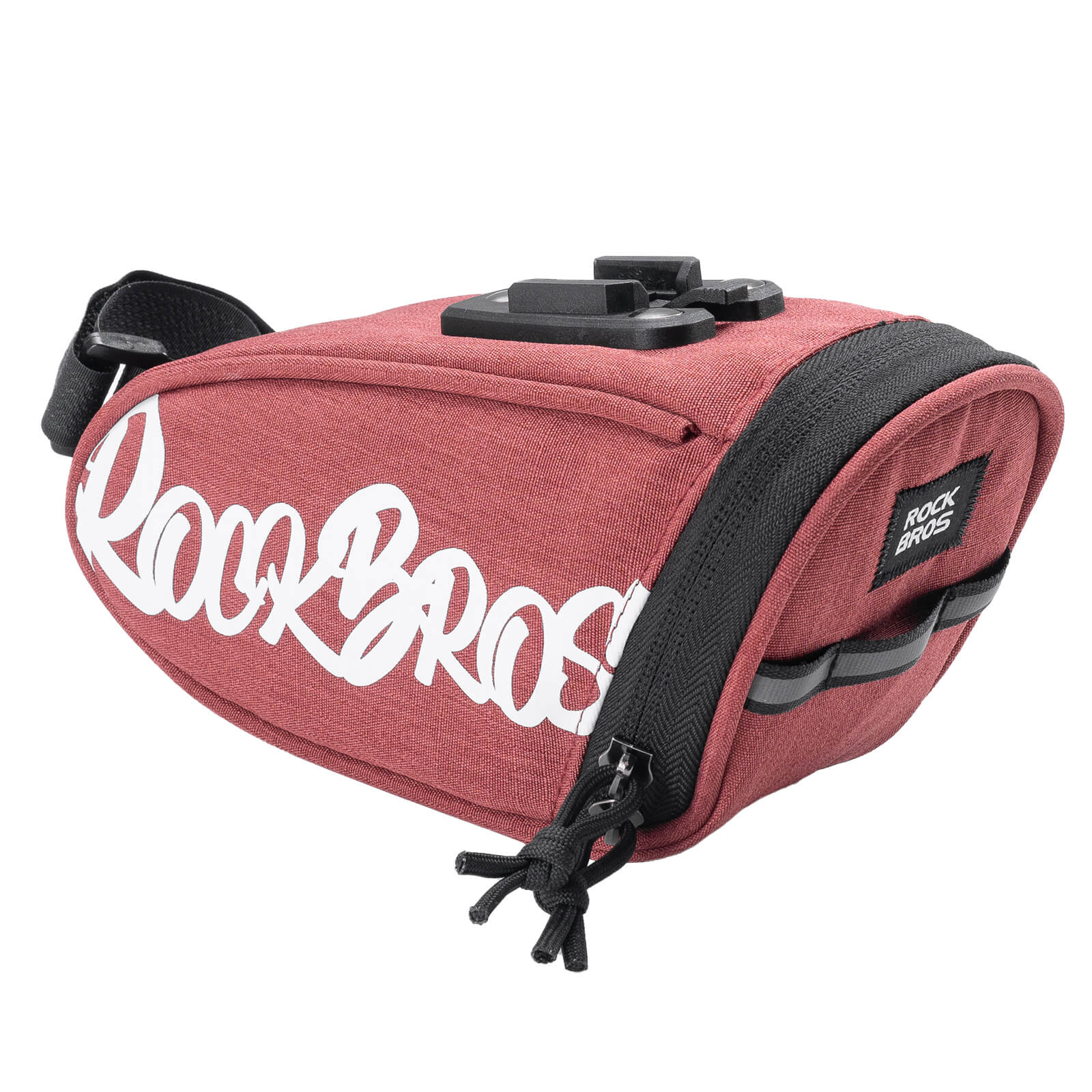 rockbros portable flash series bike saddle bag for cycling trips
#color_red