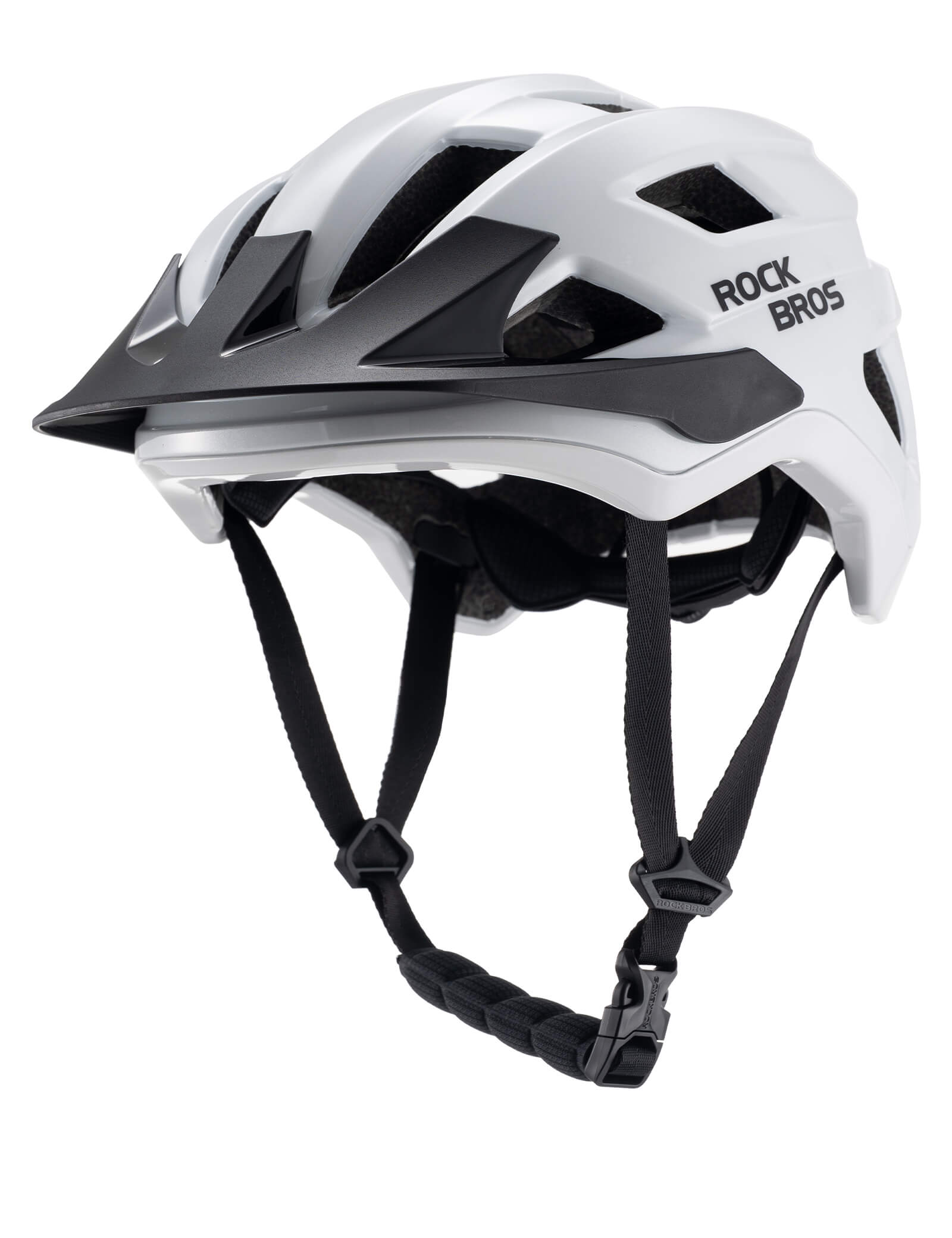 rockbros kickstart teen bike helmet all round protection for cycling skating and scooter.
#color_white