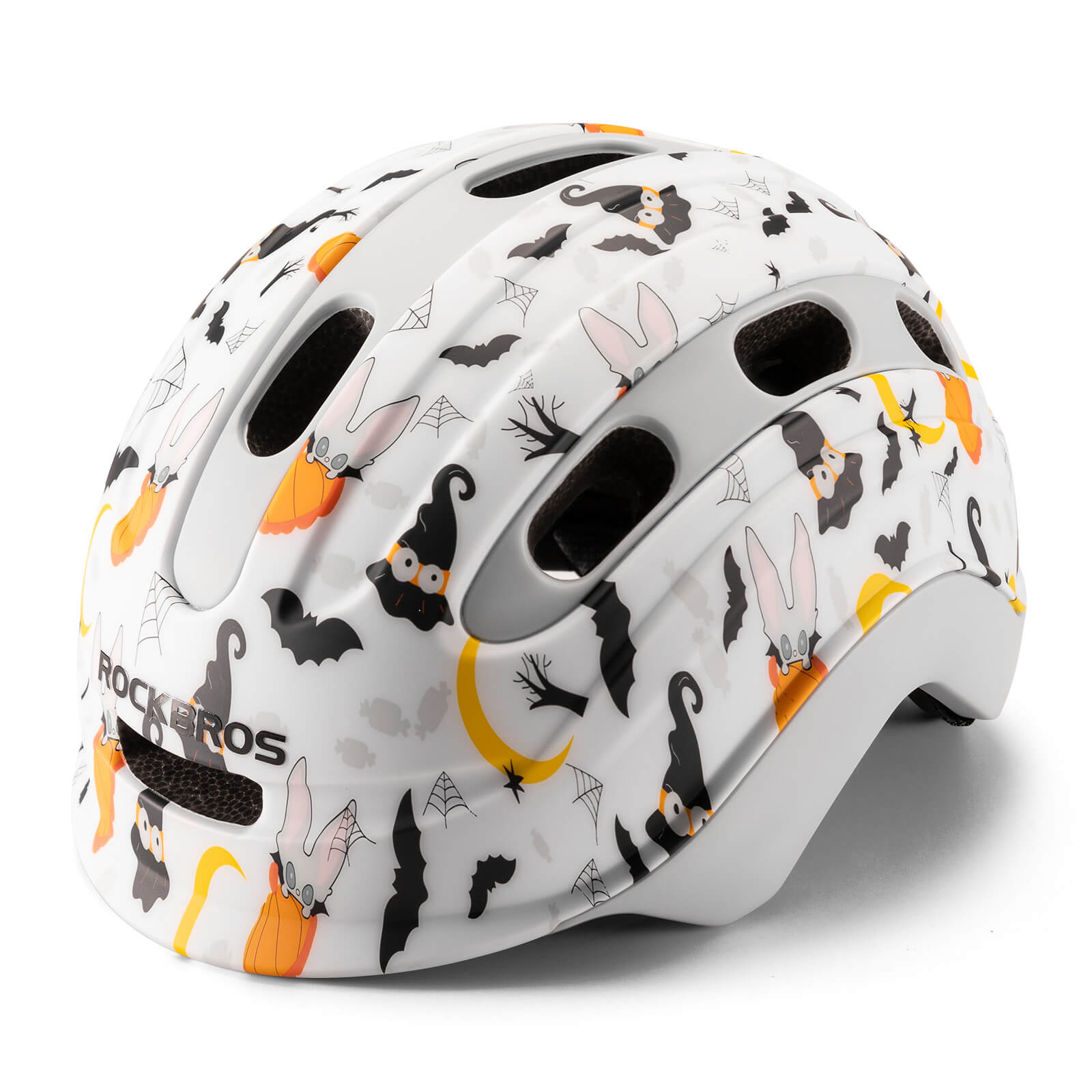 ROCKBROS kids’ bike helmet front view with lightweight protection.
#option_halloween sketch