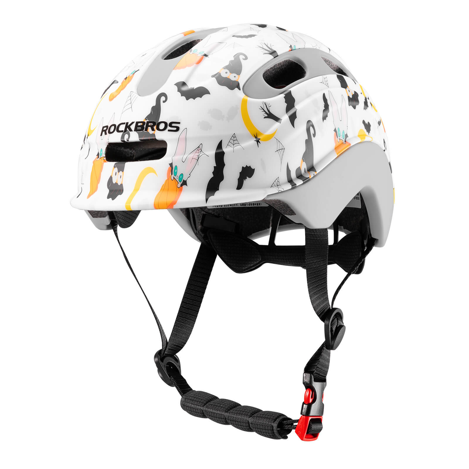 ROCKBROS kids’ bike helmet front view with lightweight protection.
#option_halloween sketch