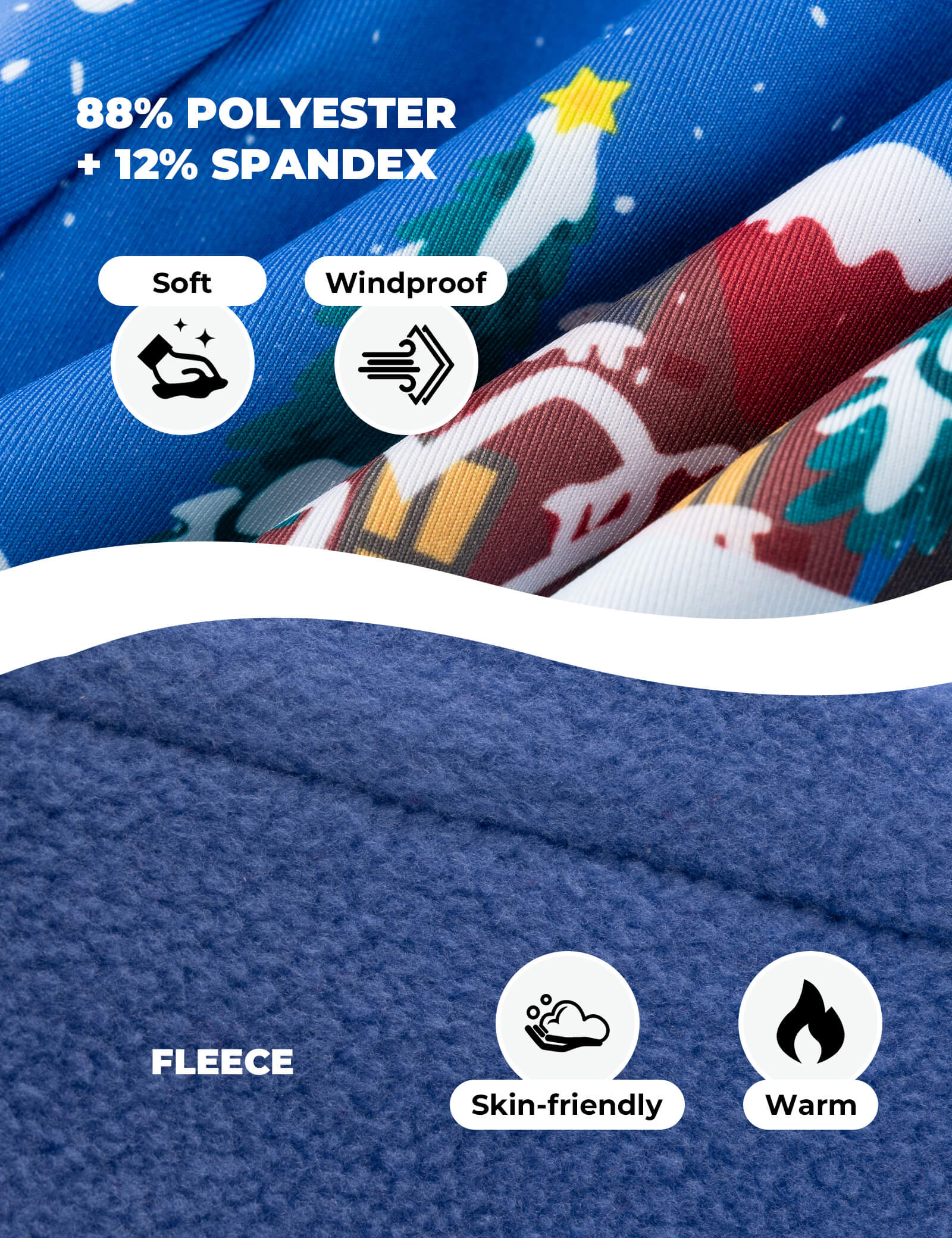 ROCKBROS Kids Outdoor Polar Fleece Sports Balaclava in Black - Windproof Ski Mask for Boys and Girls.
#color_blue