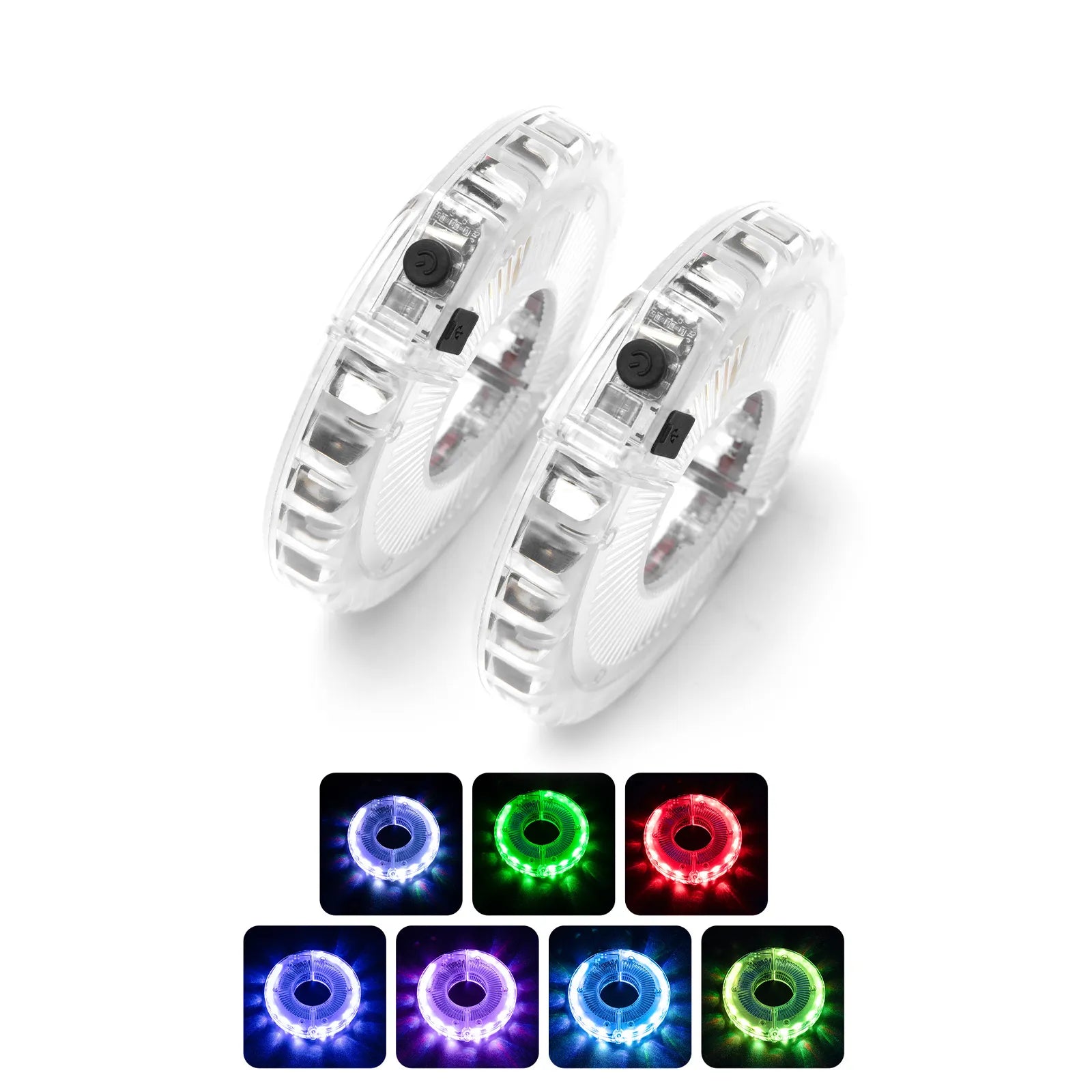 ROCKBROS rechargeable LED bicycle hub lights for road and mountain bike tyres.
#options_Kids Bike (2-Pack)