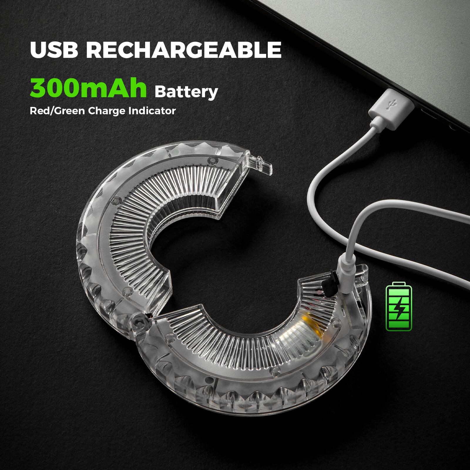 ROCKBROS LED Mountain Bike Hub Lights with 7-Color RGB Modes for Night Safety