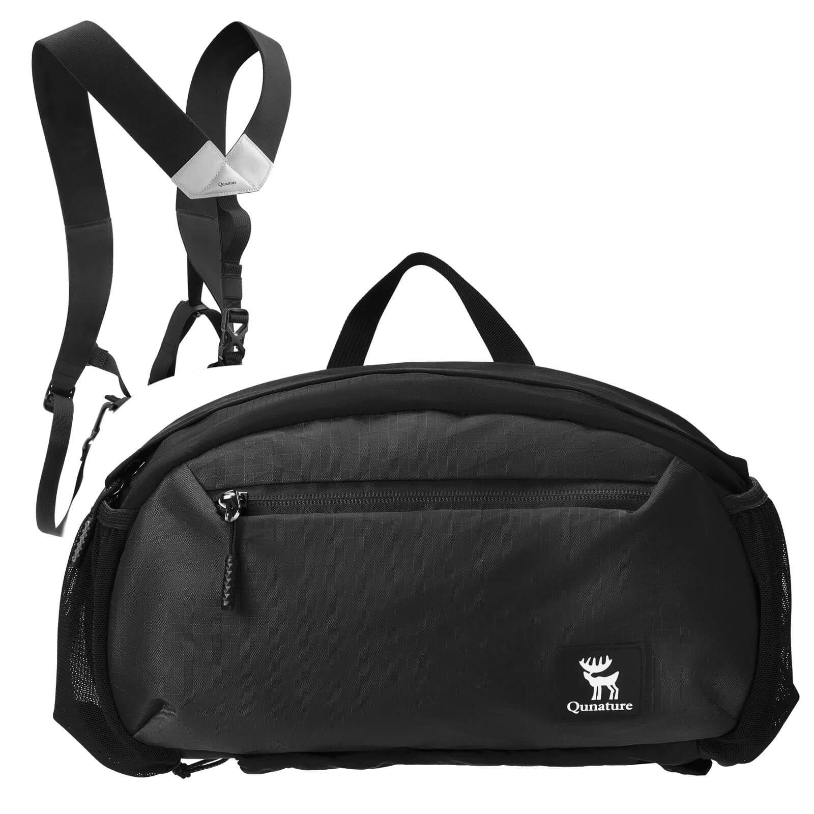 Water-repellent waist bag, suitable for outdoor rainy weather.
#color_black