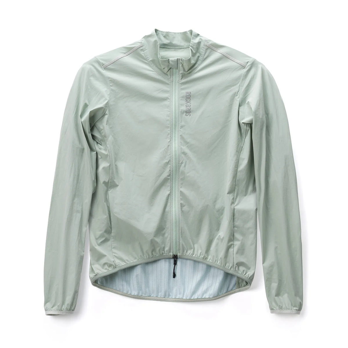 ROCKBROS lightweight windproof cycling jacket with breathable mesh back.
#colour_light green