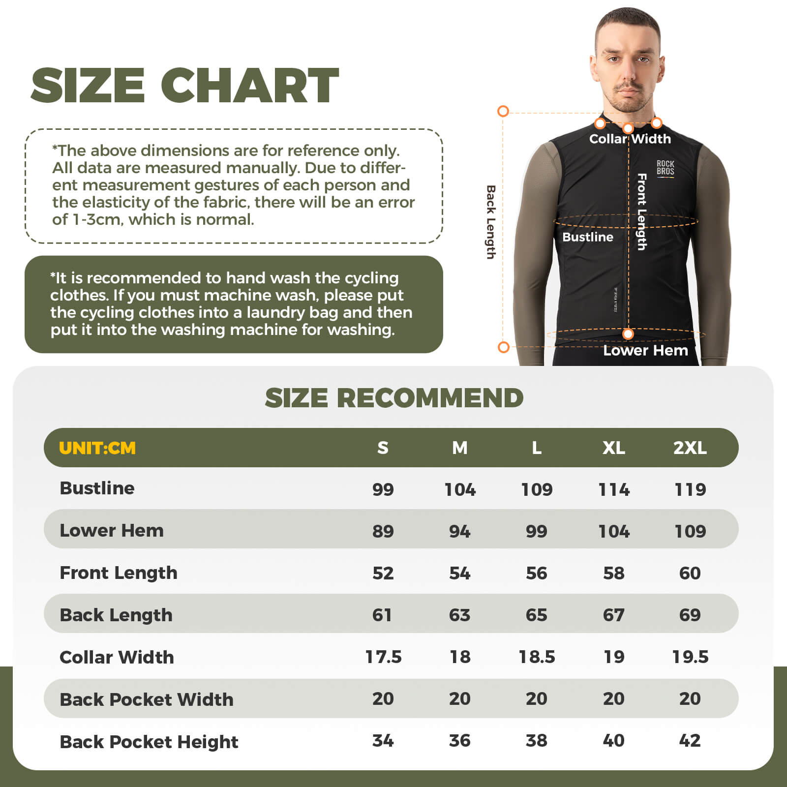Men’s Cycling Vest Lightweight and Windproof with UV Protection