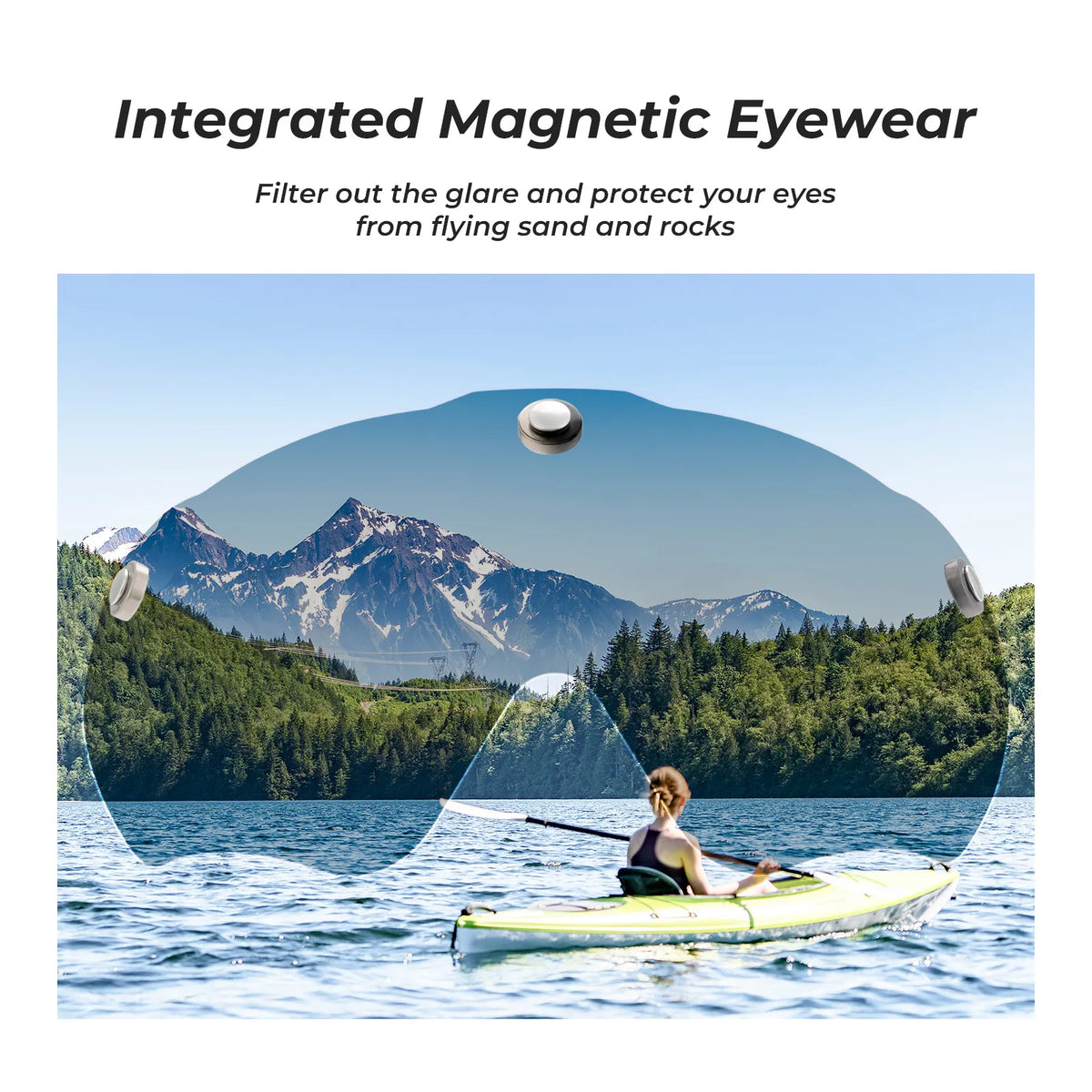 rockbros magnetic goggles cycling helmet for road and mountain biking.
#colour_black