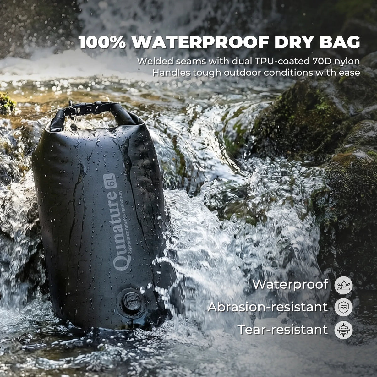 ROCKBROS magnetic waterproof compression fork bag 6L