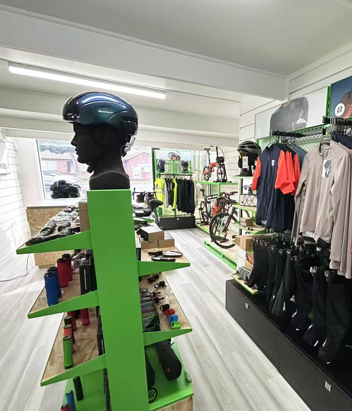 Inside ROCKBROS Melbourne cycling store