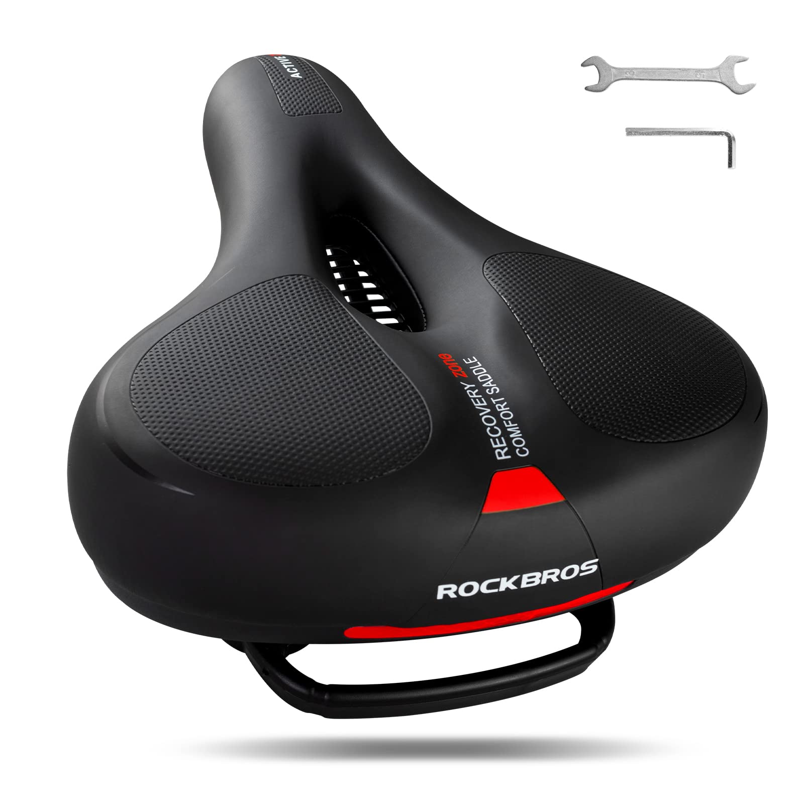 rockbros memory foam bike saddle seat for comfortable cycling
#Saddle seat color_red