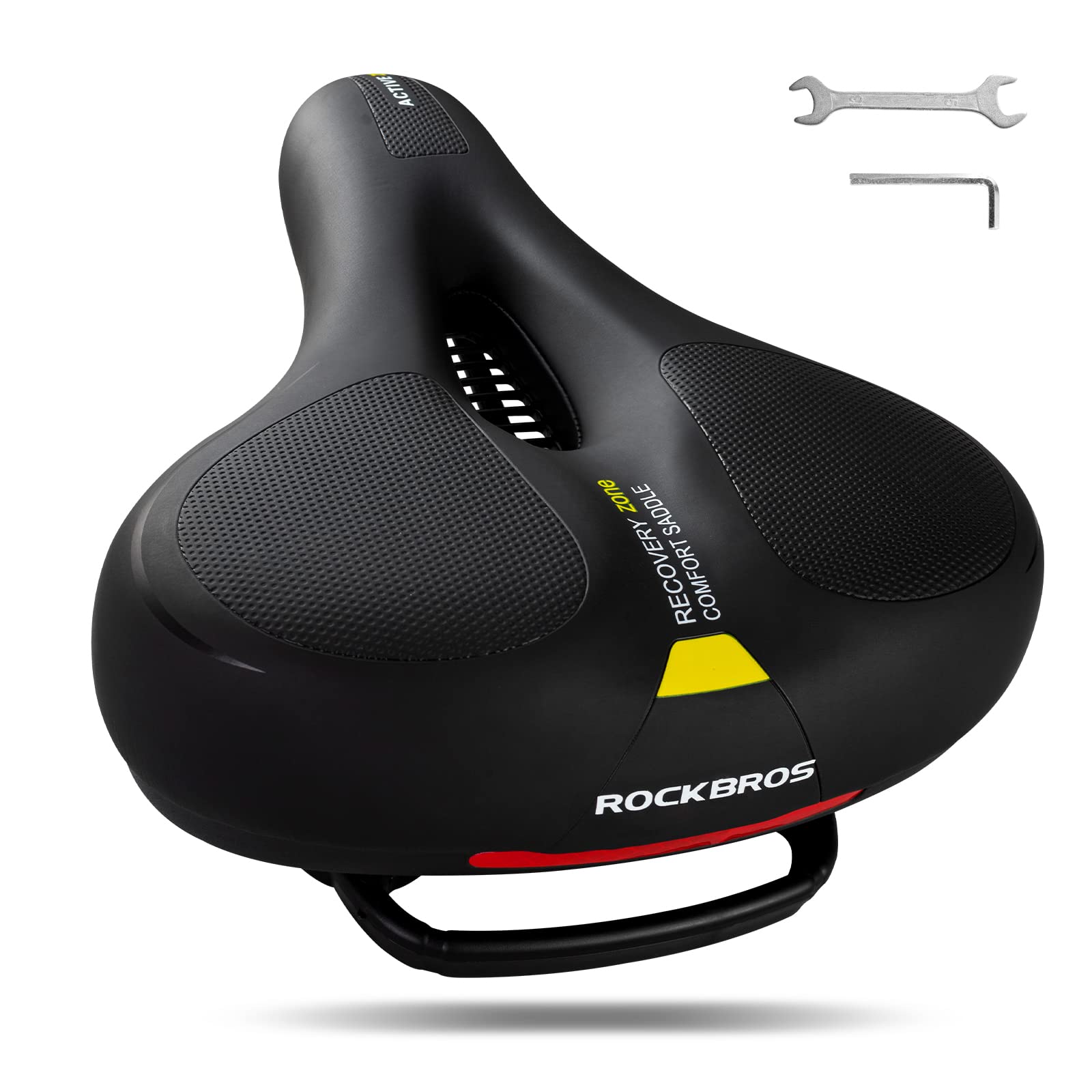 rockbros memory foam bike saddle seat for comfortable cycling
#Saddle seat color_yellow