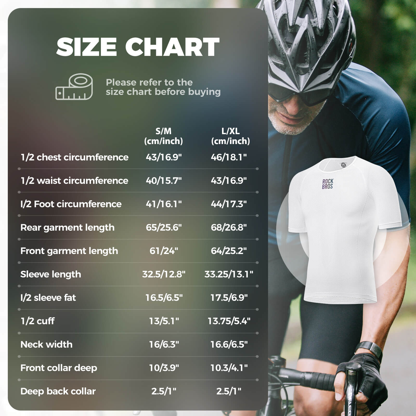 ROCKBROS moisture-wicking short sleeve base layer for gym training.