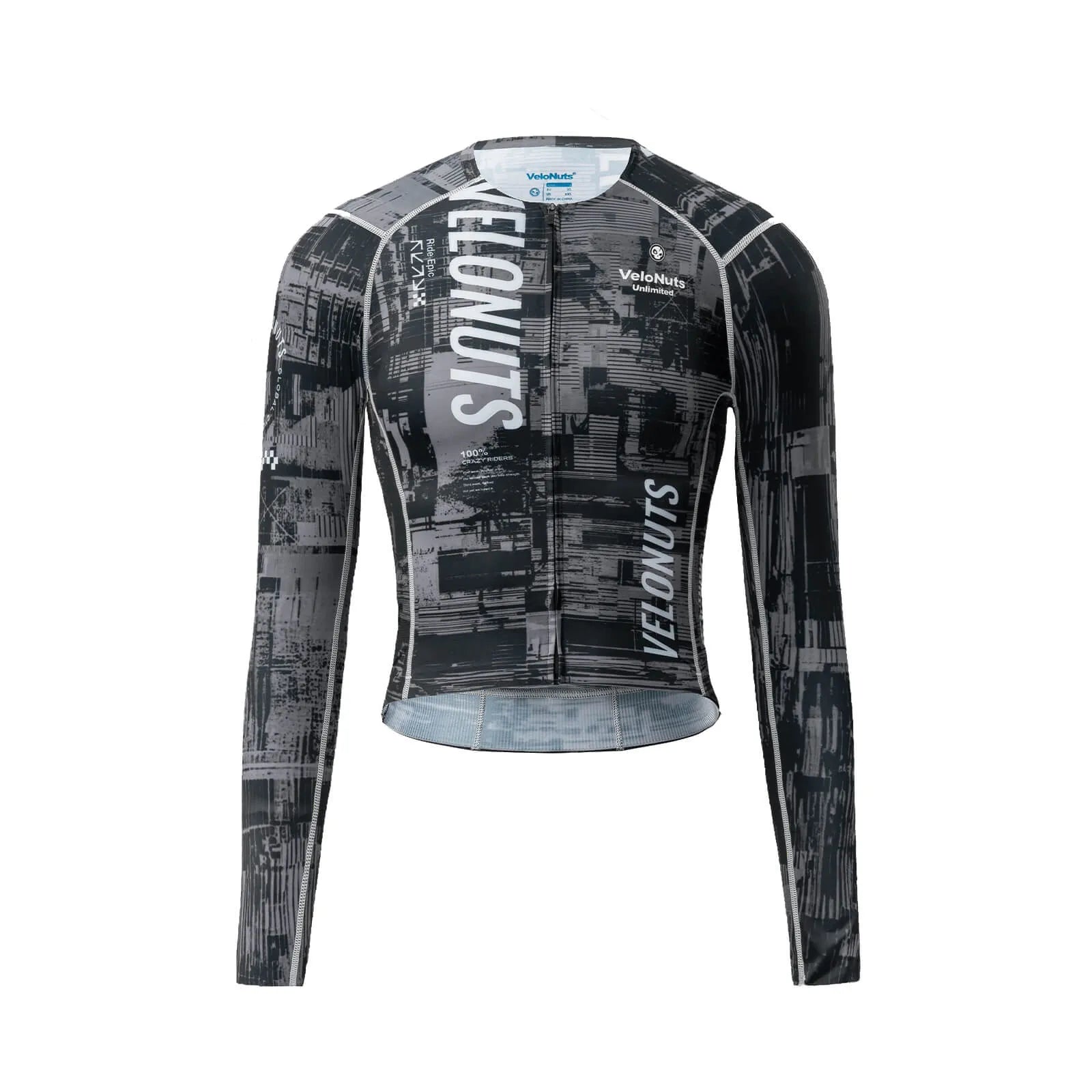 Rockbros Men's Pro Short-Cut Cycling Jersey - The Ultra Short Series with 15° Rise Hem for Aerodynamic Position and Zero Drag - Stealth Black.