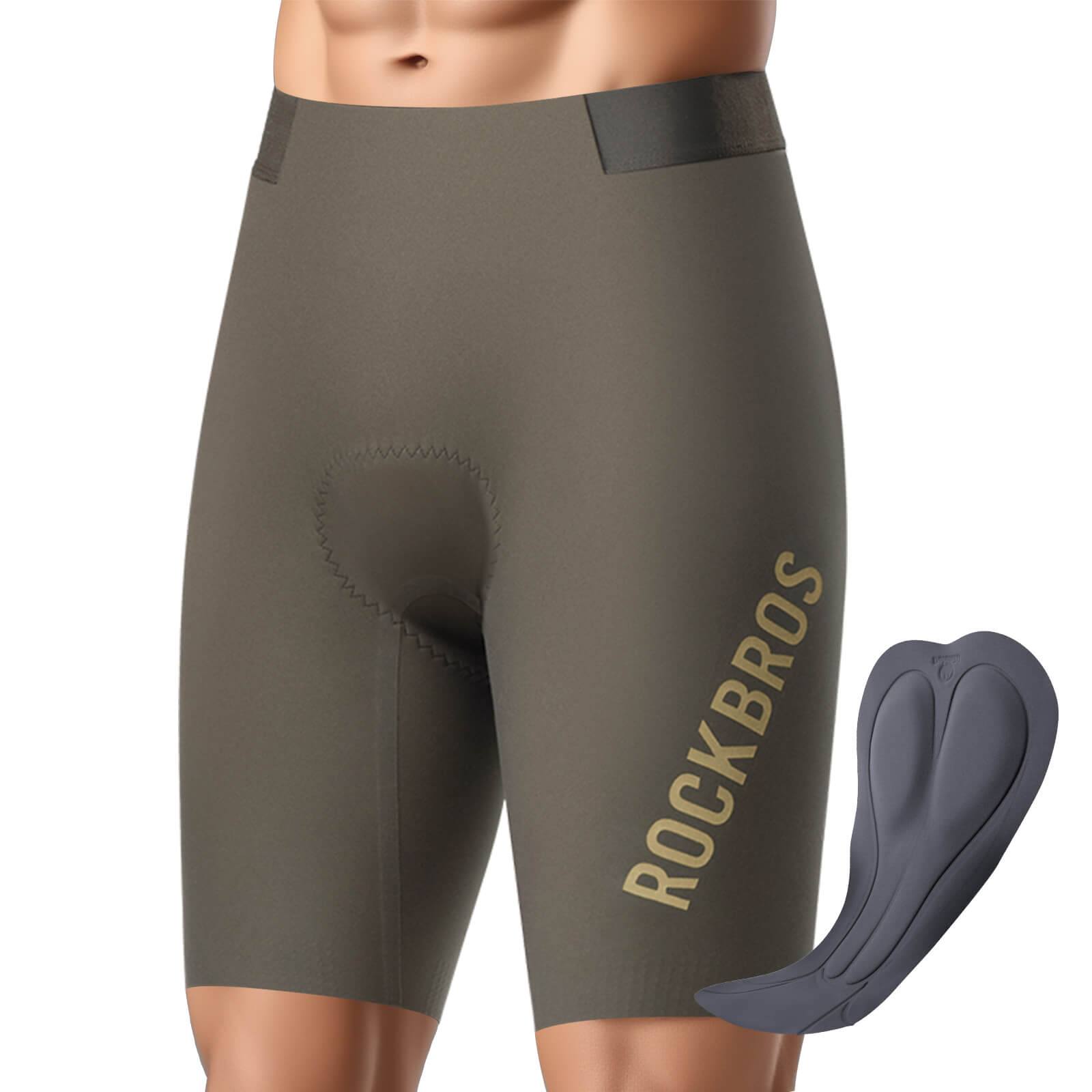 ROCKBROS breathable cycling shorts for men summer riding
#color_brown