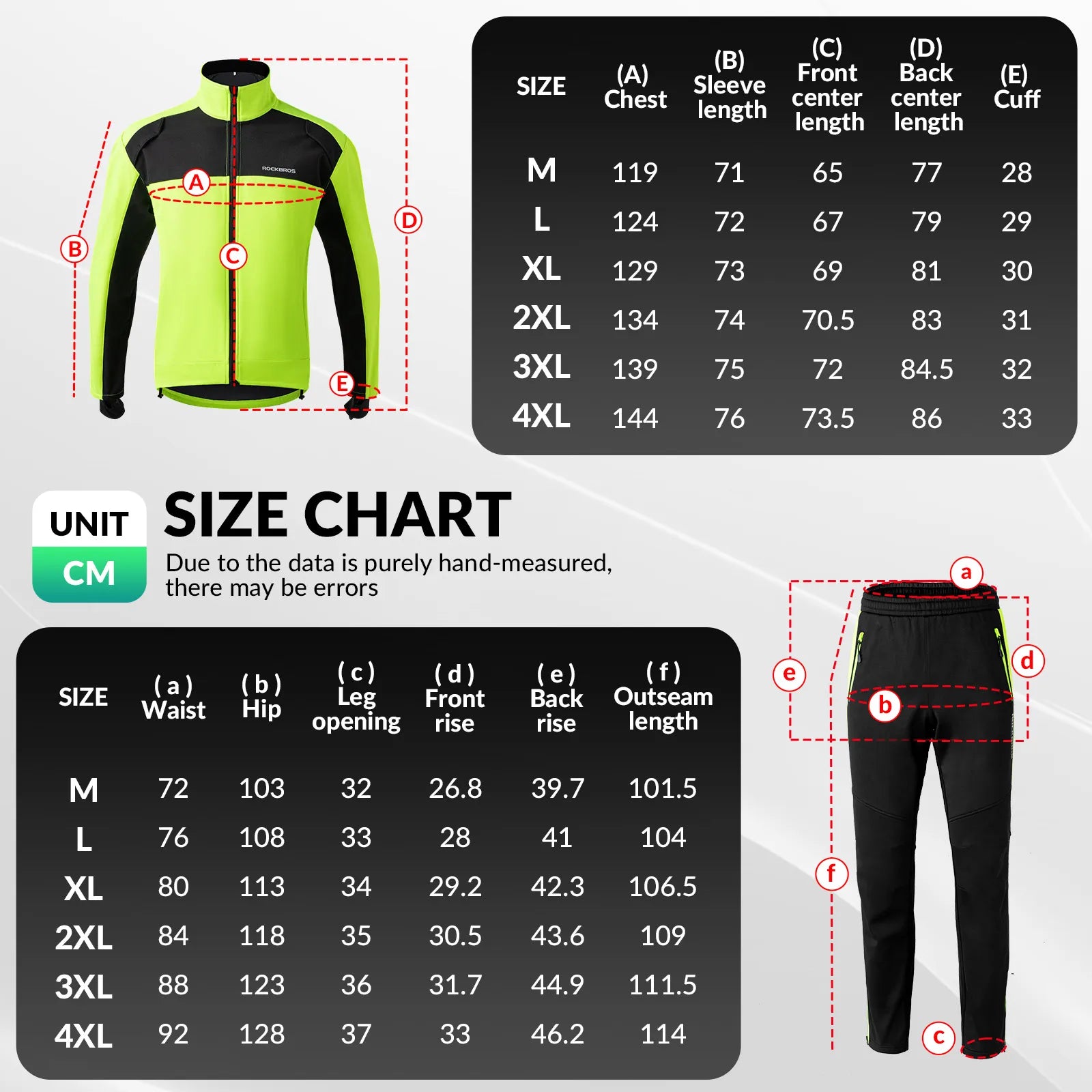 ROCKBROS Winter Thermal Cycling Trousers with Reflective Elements