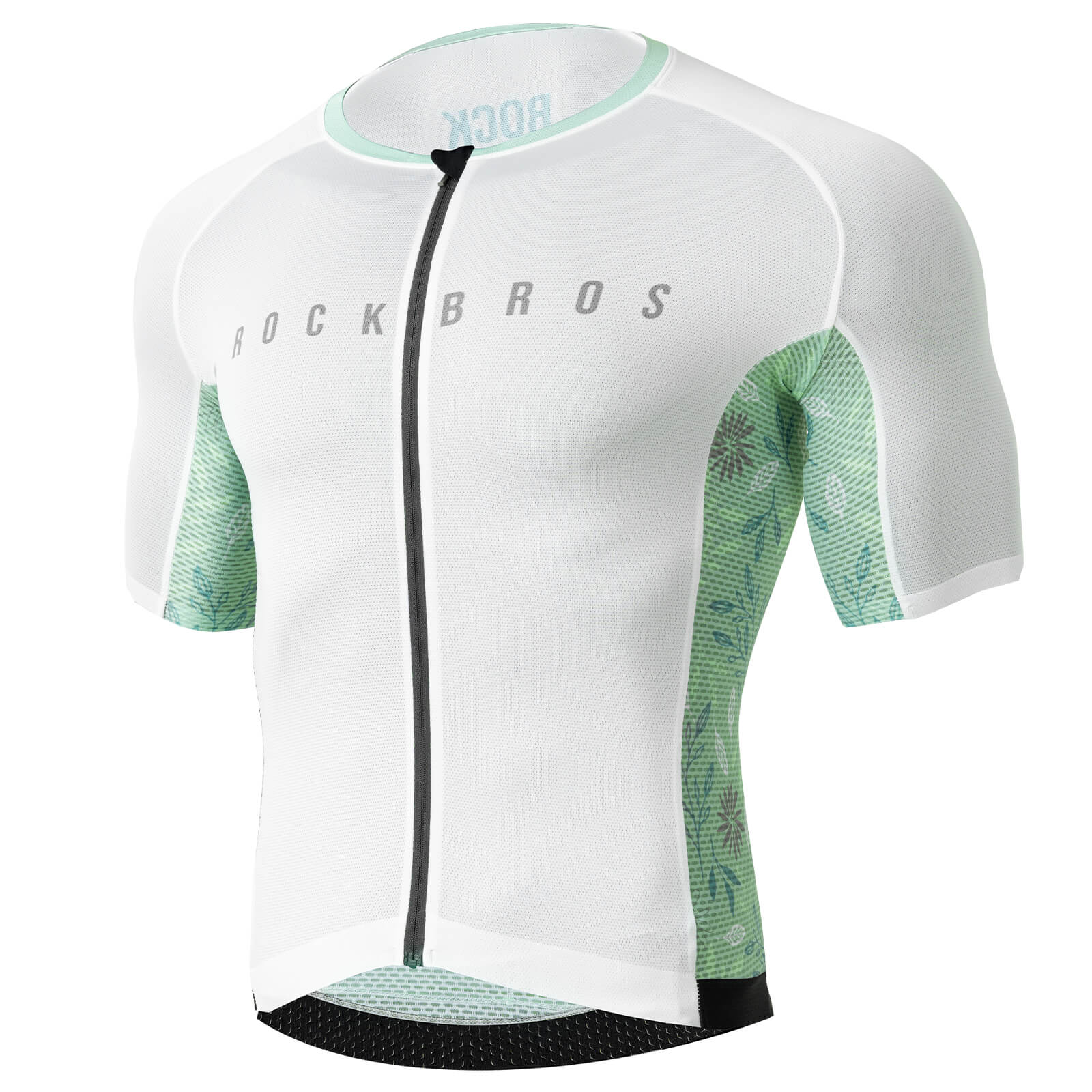 rockbros lightweight men’s cycling jersey for outdoor rides
#color_white