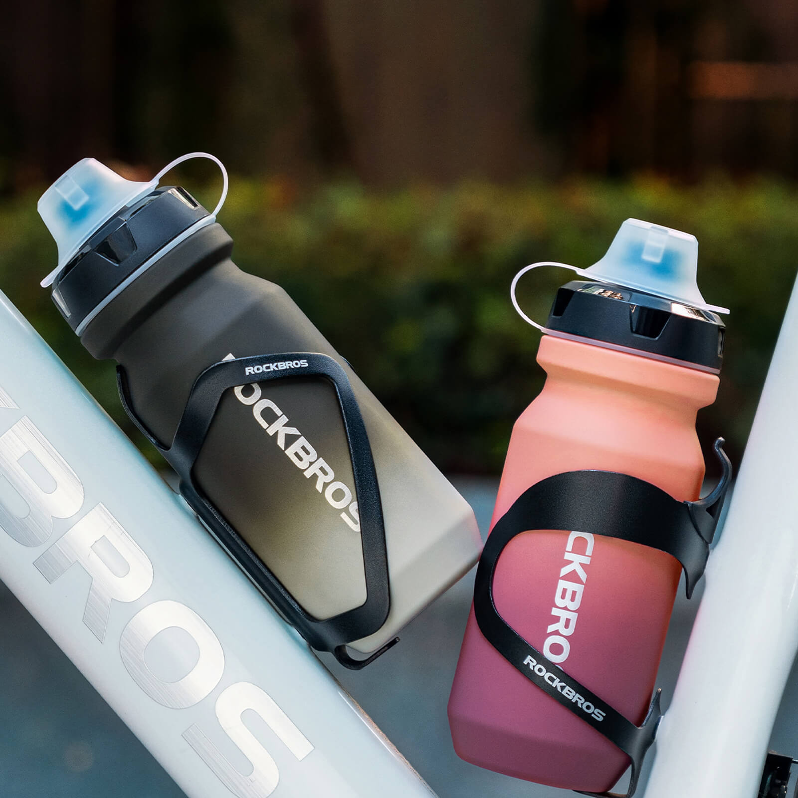 rockbros stainless steel naturesip water bottle 600ml for daily hydration
#color_black