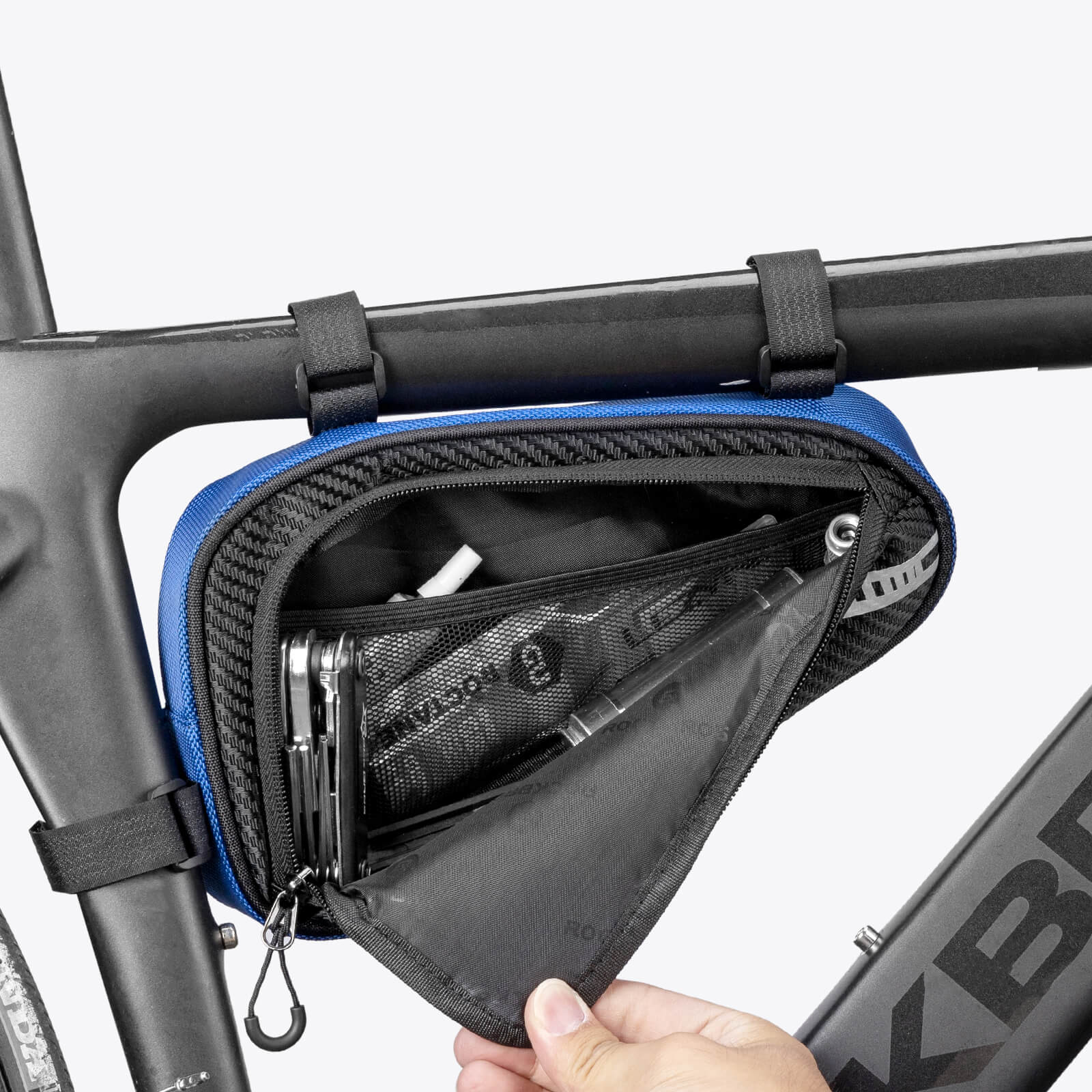 Nylon Triangle Frame Bag Large Capacity Storage Greenway Series