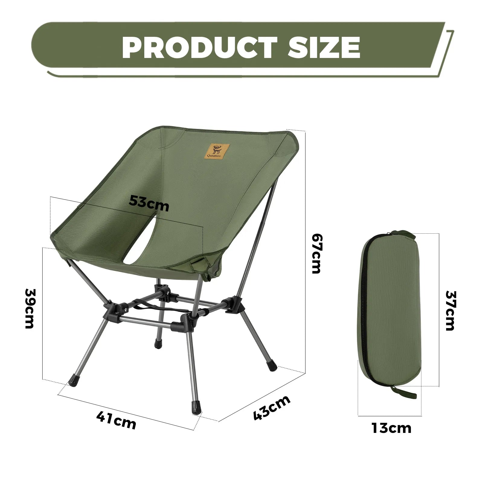 rockbros lightweight and easy carry camping chair.
#color_black