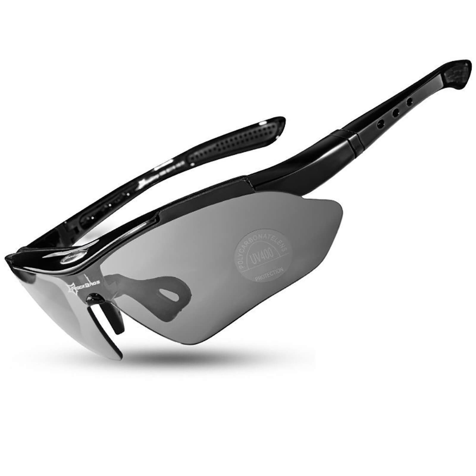 ROCKBROS polarised sports sunglasses with prescription for outdoor activities.
#color_black