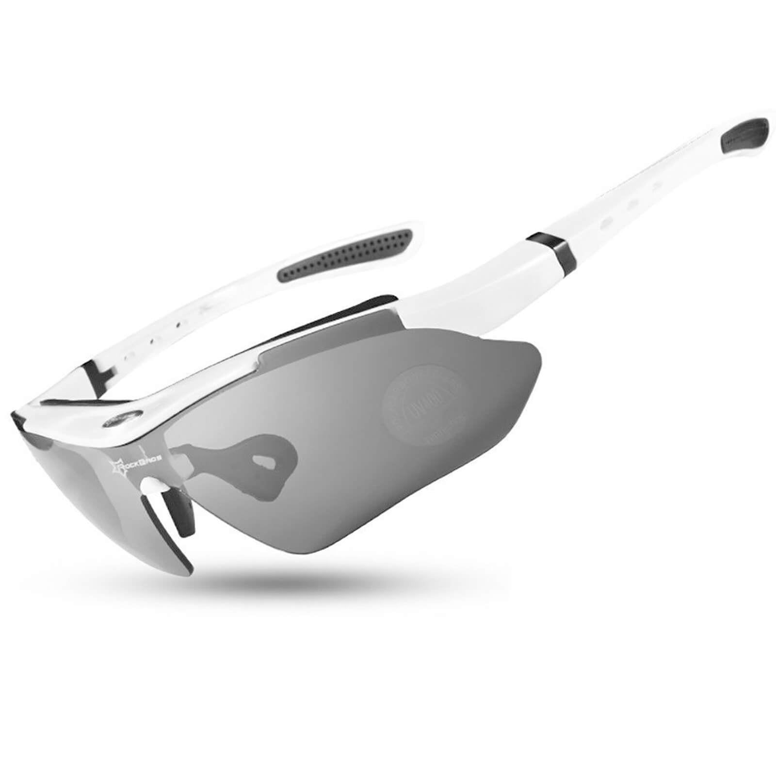 ROCKBROS polarised sports sunglasses with prescription for outdoor activities.
#color_white