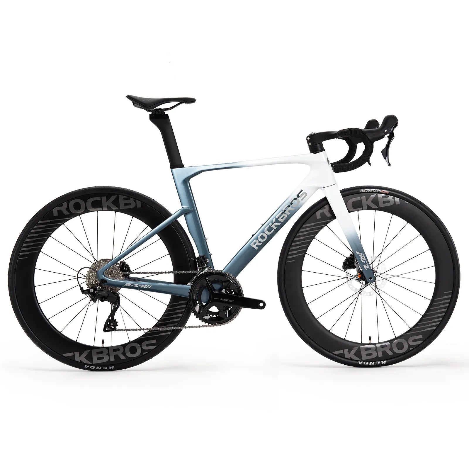 PGZ Carbon Fiber Road Bike Blue/Green