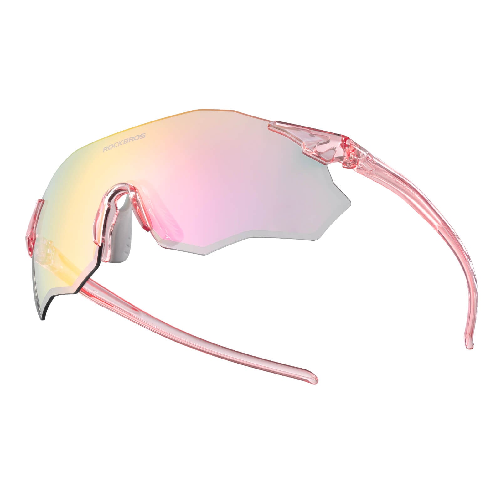rockbros photochromic cycling glasses uv400 protection tr90 lightweight frame for outdoor riding