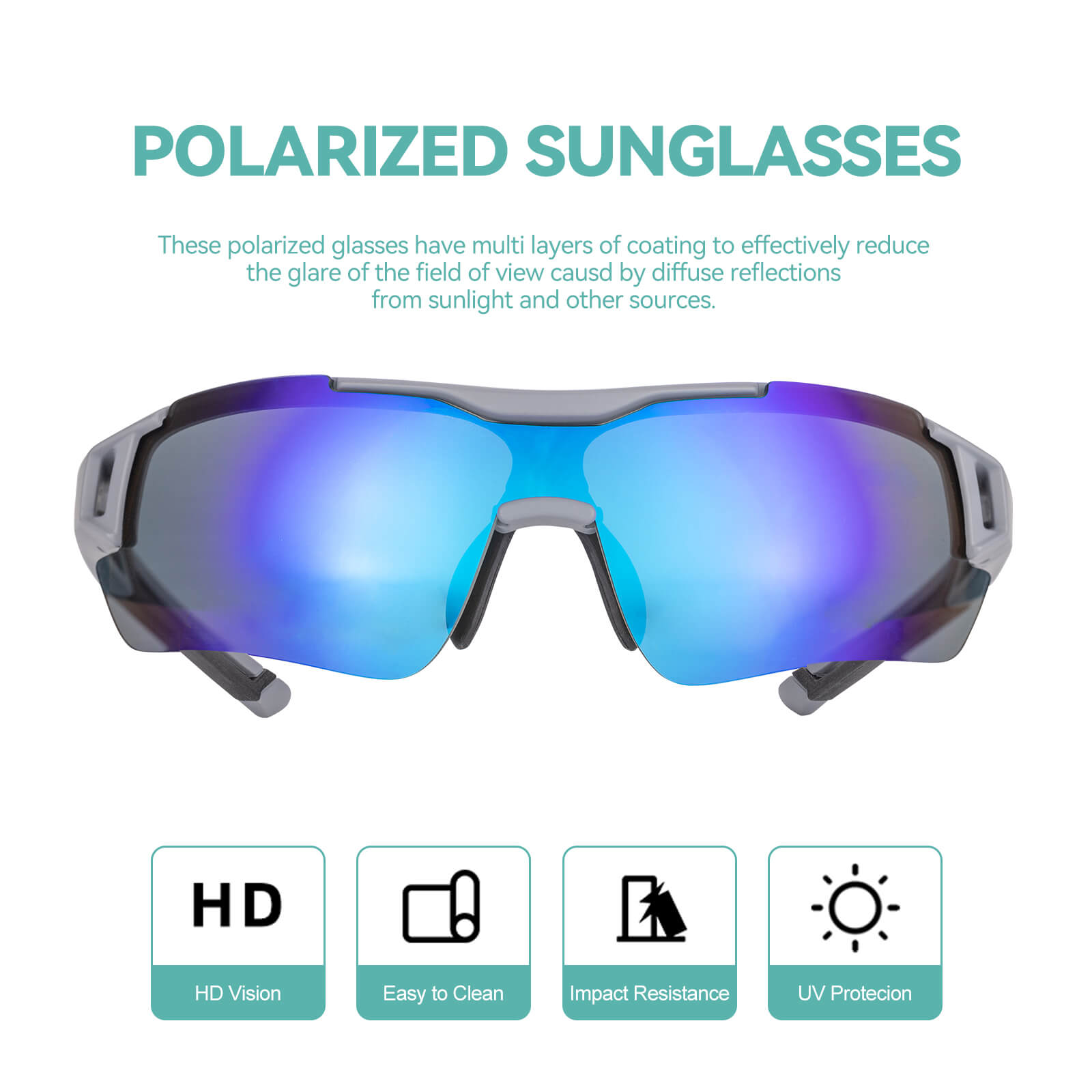 ROCKBROS photochromic cycling glasses with Rx insert for day and night riding.