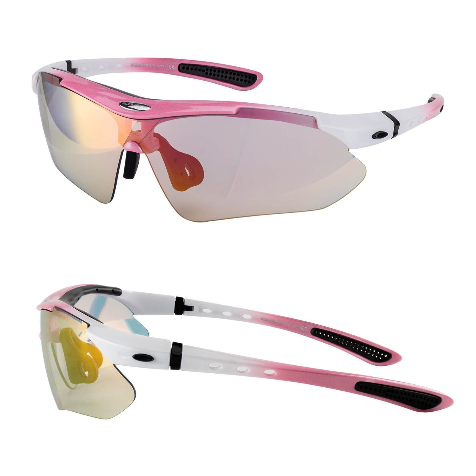 rockbros polarised sport sunglasses for cycling
#color_Pink (Photochromic)