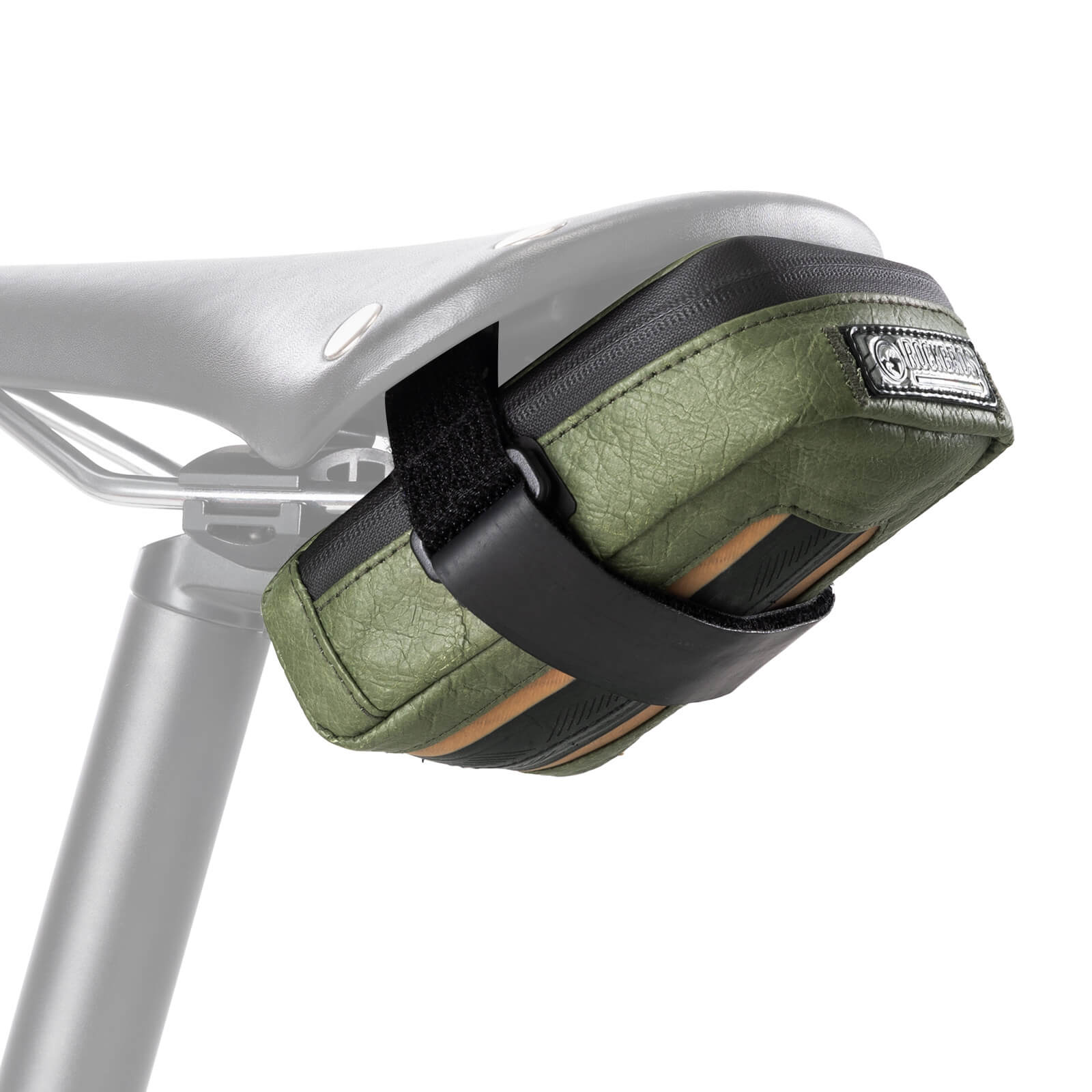 ROCKBROS recycled tire bike saddle bag for daily cycling and commuting.