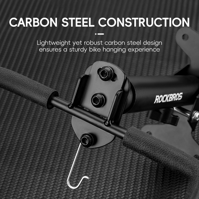 ROCKBROS retractable wall mount bike hook for bicycle storage in garage