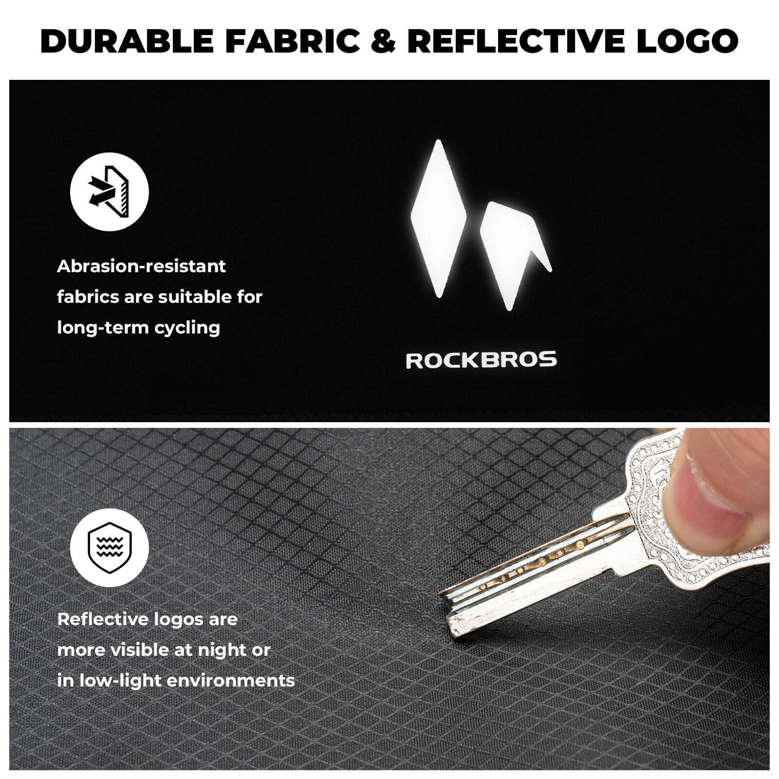 ROCKBROS RideMate 7L waterproof front fork bag for bikepacking.