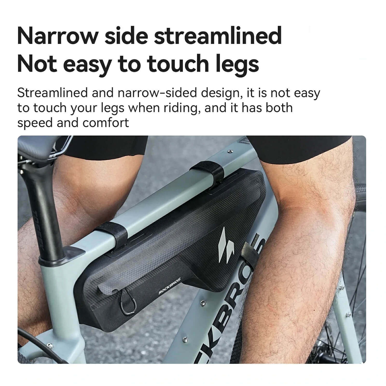 ROCKBROS rainproof bike bag protecting tools during rainy rides.