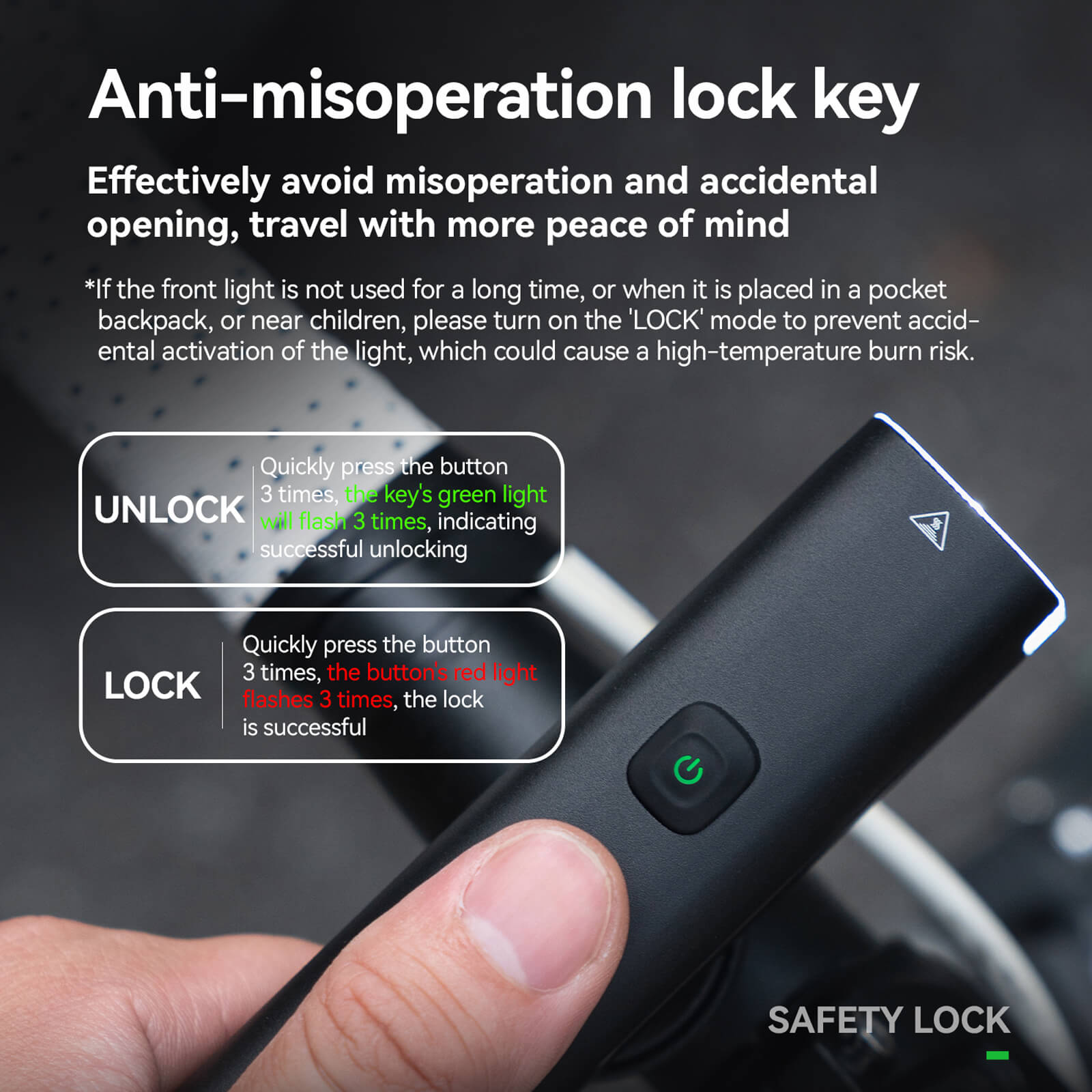 ROCKBROS Road to Sky 600-1500LM high brightness bike light set for night riding.
#options_600LM