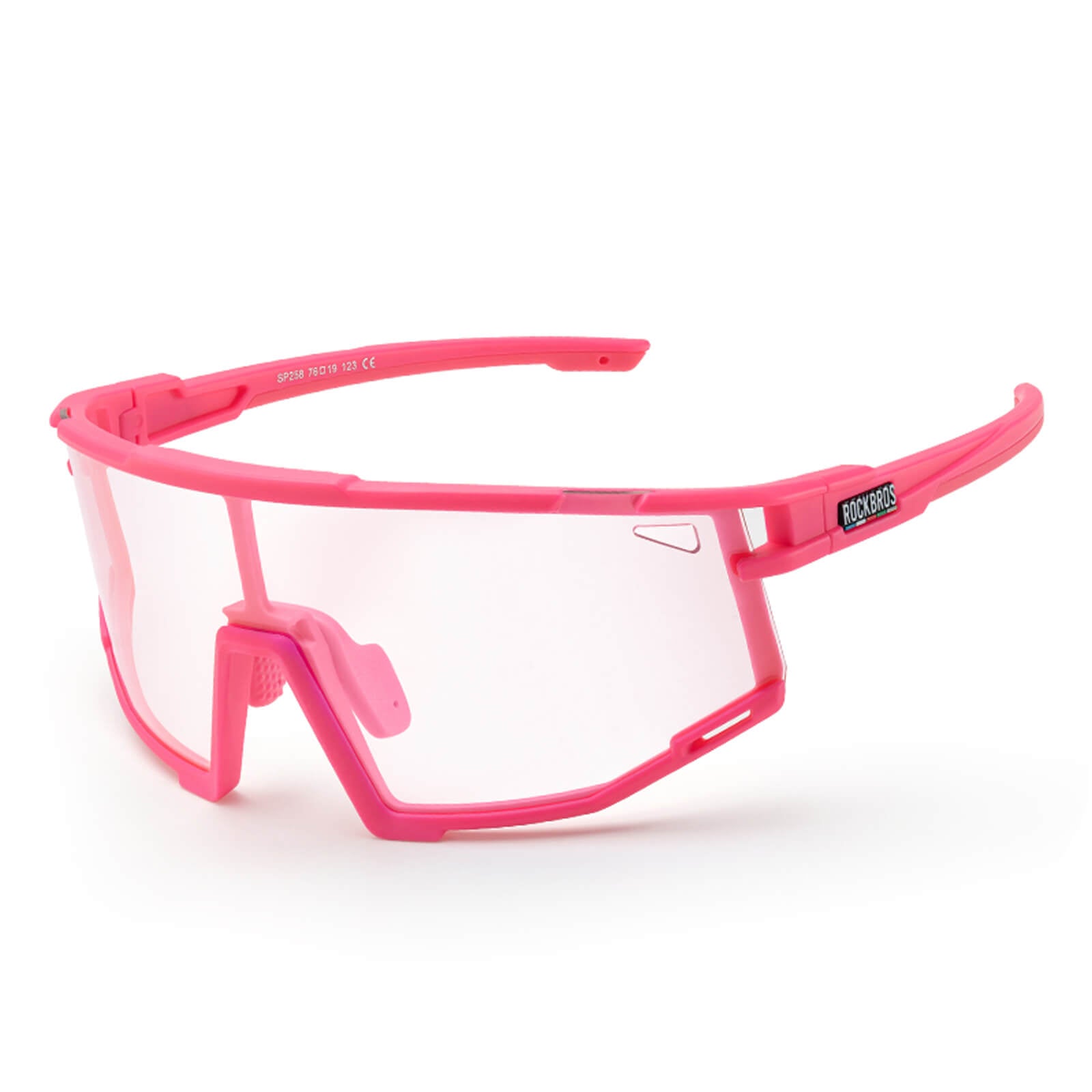 ROCKBROS Photochromic Intelligent Light Adjusting Cycling Sunglasses
#color_pink