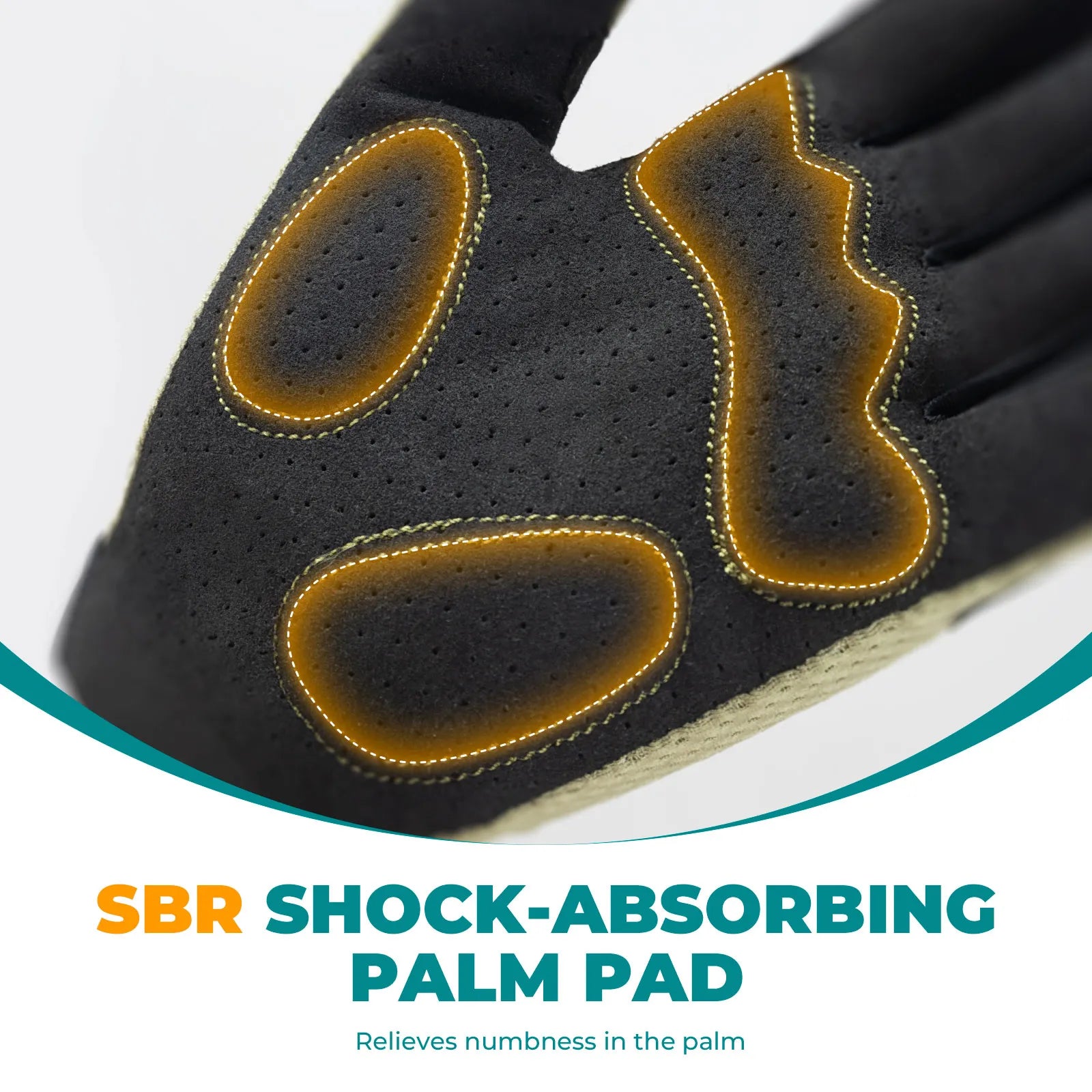 Rockbros S360 full finger cycling gloves in black, showcasing the overall design.
#color_green
