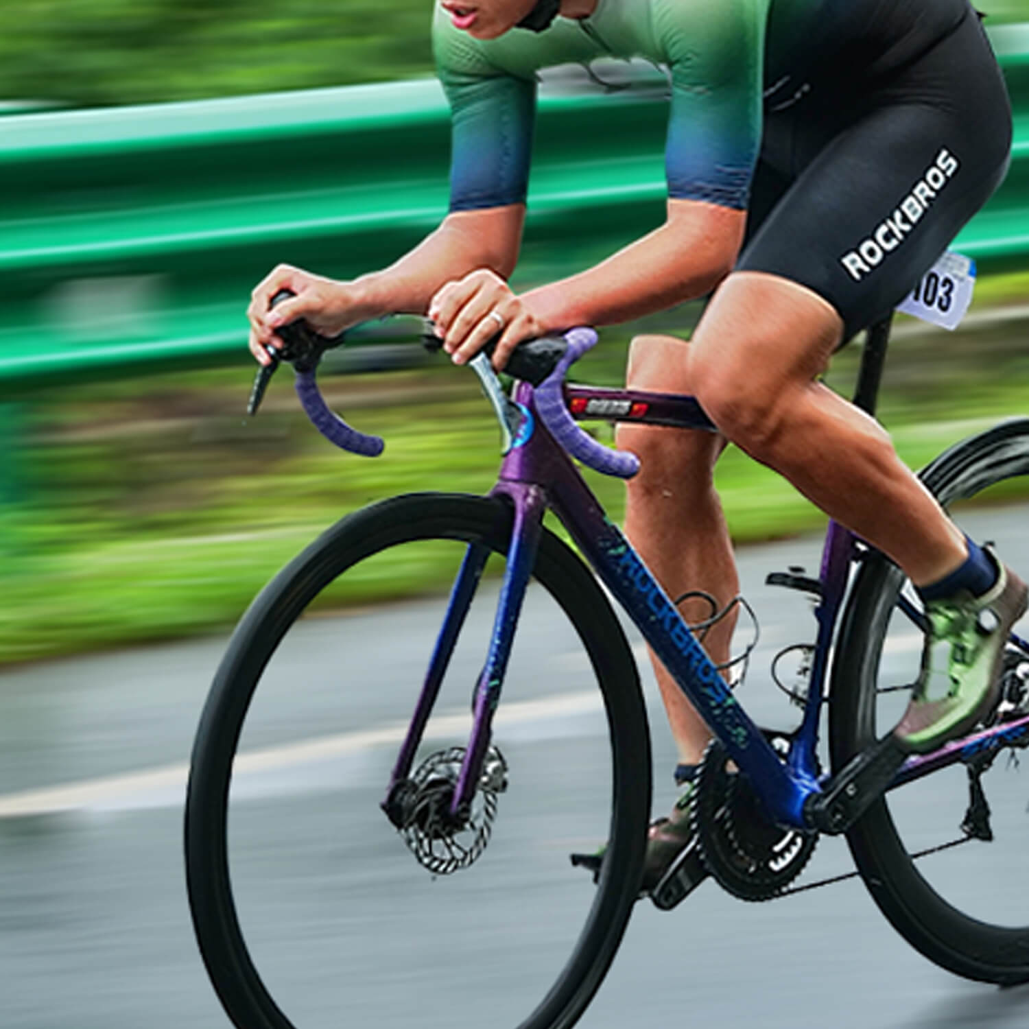 rockbros skyrider carbon fiber road bike for racing and long-distance cycling.
