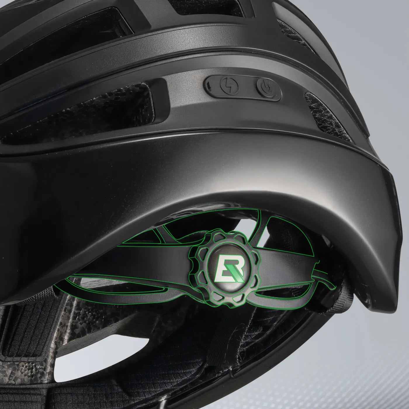 ROCKBROS smart dual-light bike helmet with remote control for safer night cycling