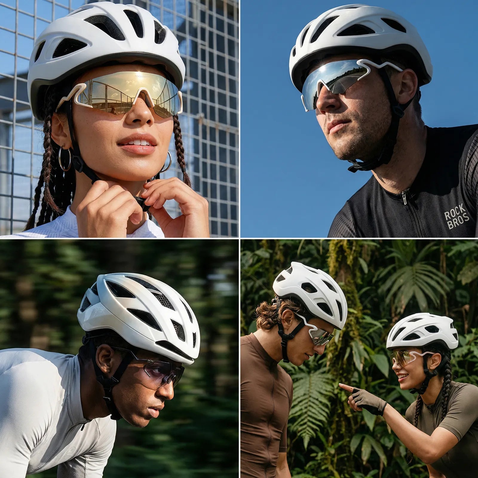 ROCKBROS SnakeLine Photochromic Cycling Glasses with Myopia Frame and Clear-to-Smoke Lens.
#color_beige