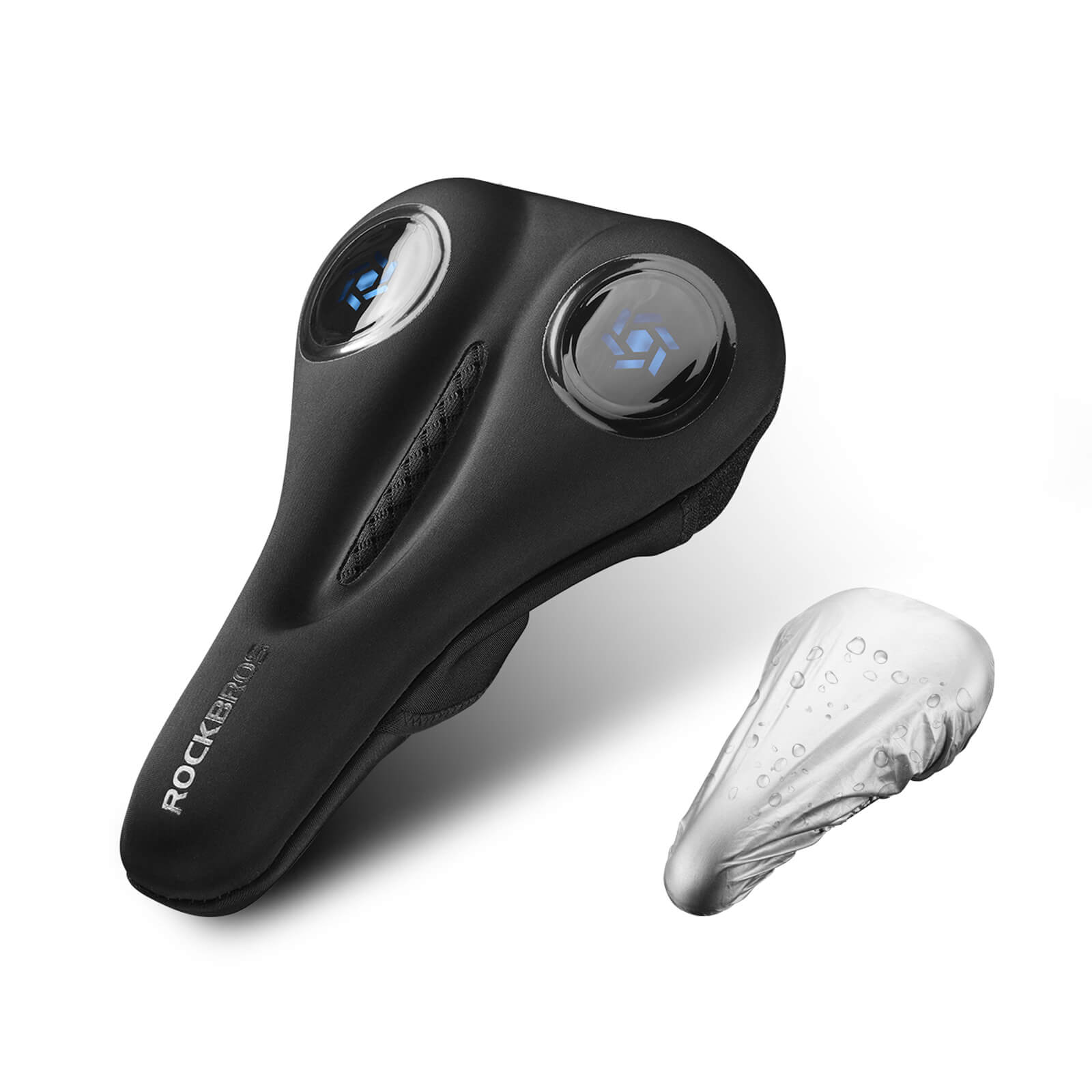 rockbros Soft Gel Shockproof Bike Seat Cover for Comfortable Cycling.
#color_blue