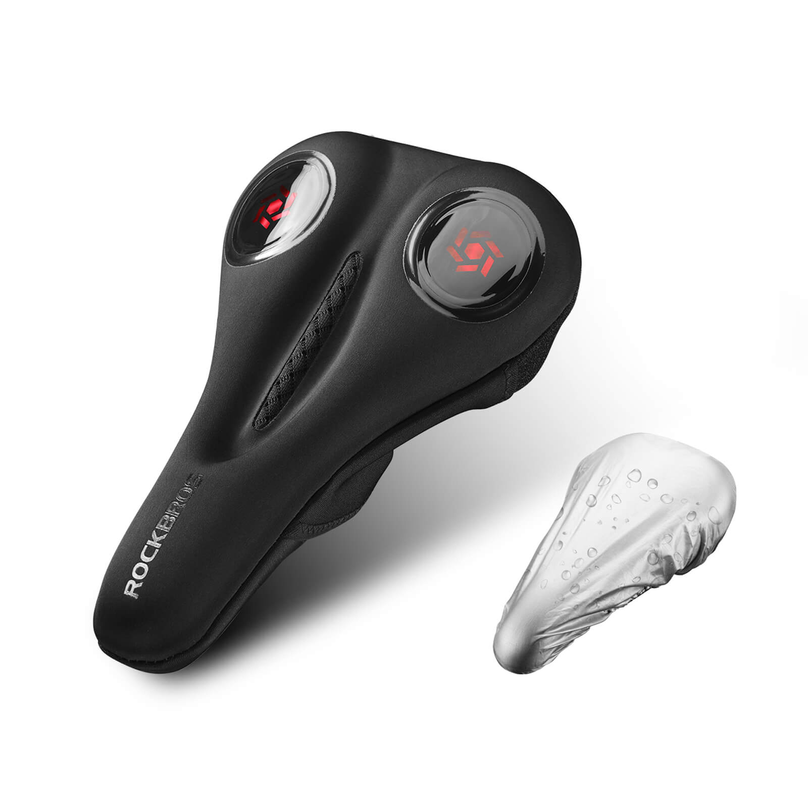 rockbros Soft Gel Shockproof Bike Seat Cover for Comfortable Cycling.
#color_red