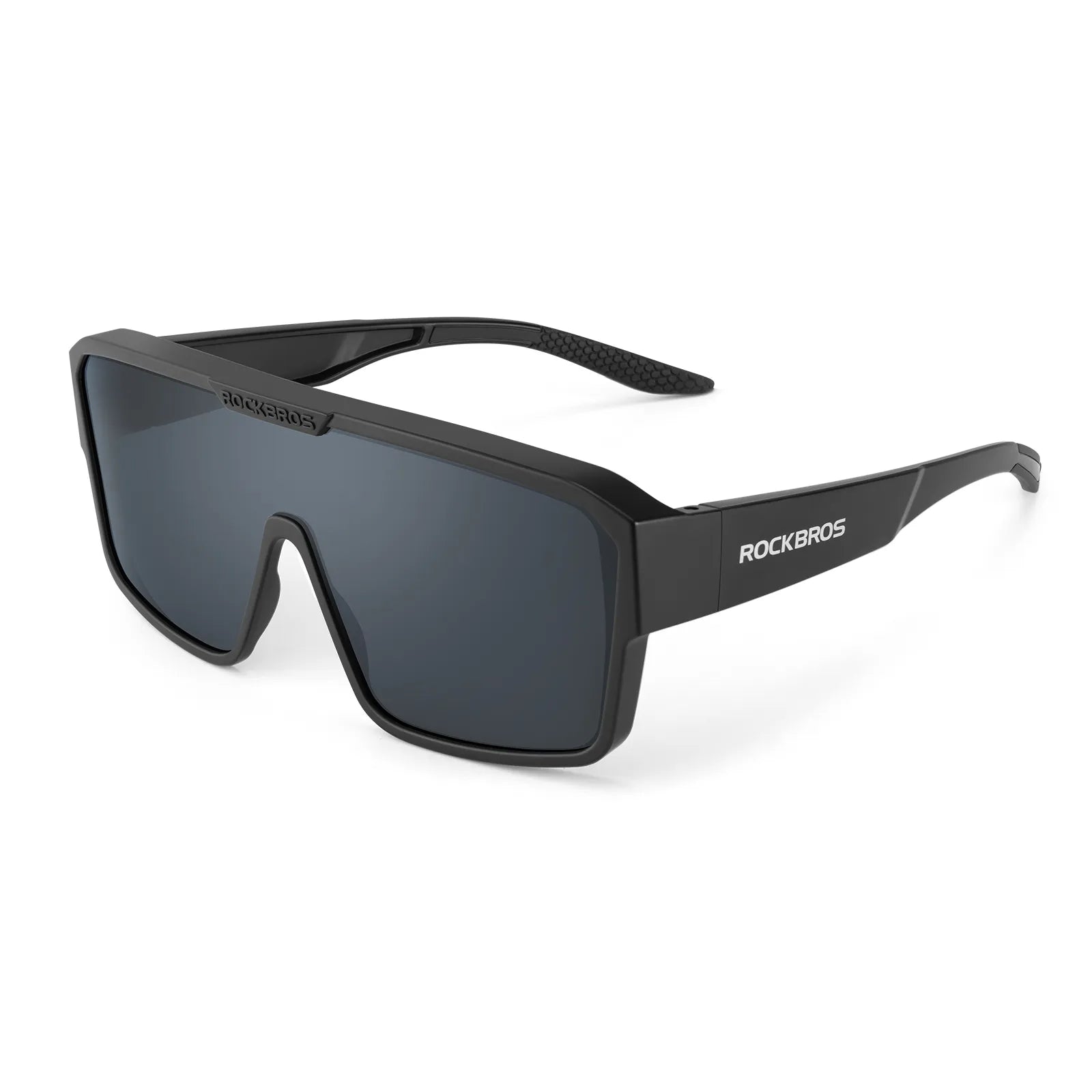 ROCKBROS SP348 polarized fit over cycling sunglasses for prescription glasses wearers, UV400 protection.
#color_black