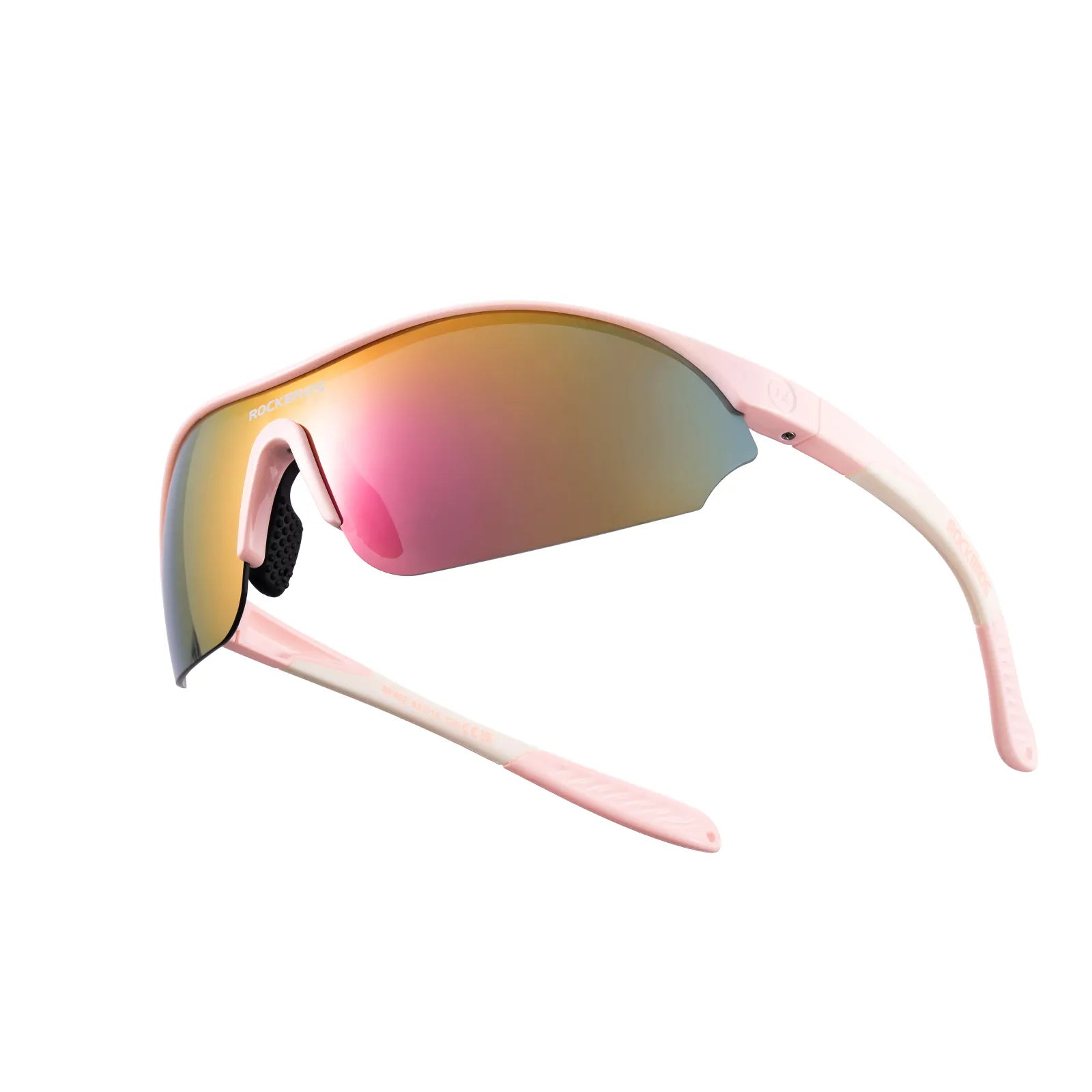 ROCKBROS SP402 Polarized Cycling Sunglasses with Matte Black Frame for Men and Women.
#color_pink