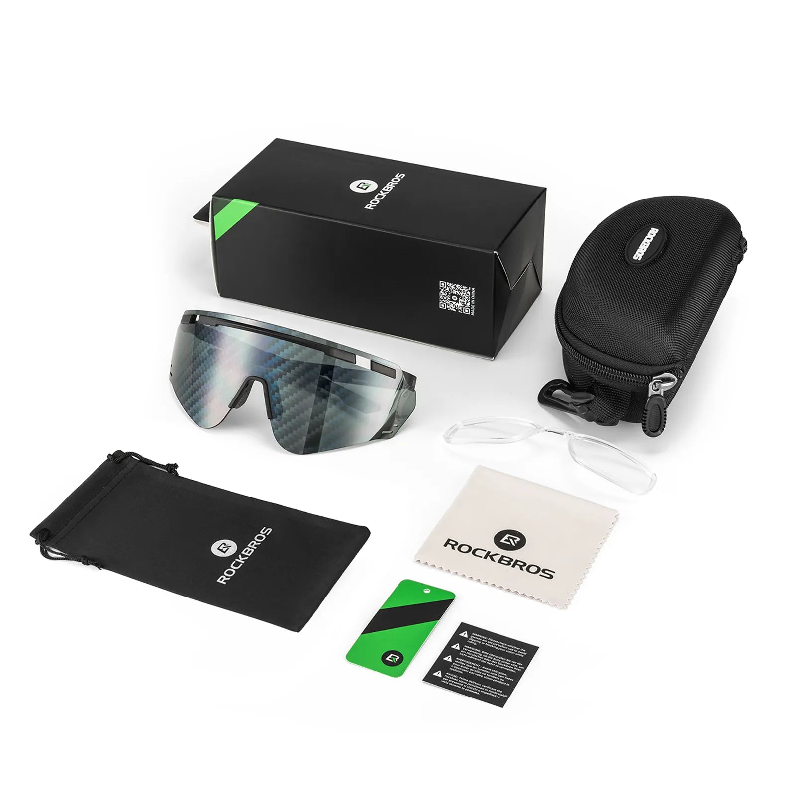 ROCKBROS SP414 Revo photochromic cycling sunglasses with UV400 protection, windproof sports eyewear for men and women.
#options_Matte Green (Photochromic)