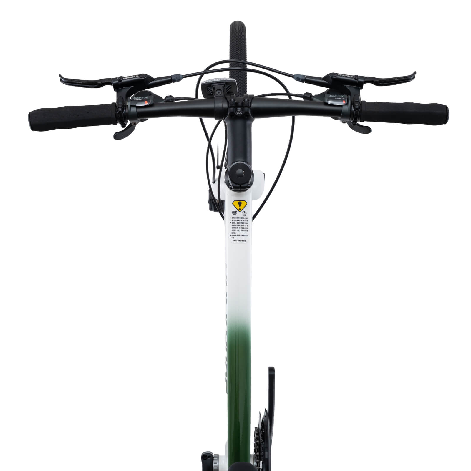 ROCKBROS SPIN-P2M lightweight aluminium road bike with disc brakes for urban cycling.
#color_Chasing Dust Green Gradient