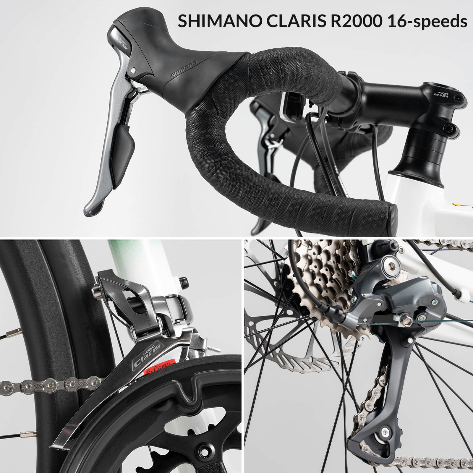 Rockbros Spin-W2M lightweight aluminum road bike for professional racing.
#color_green