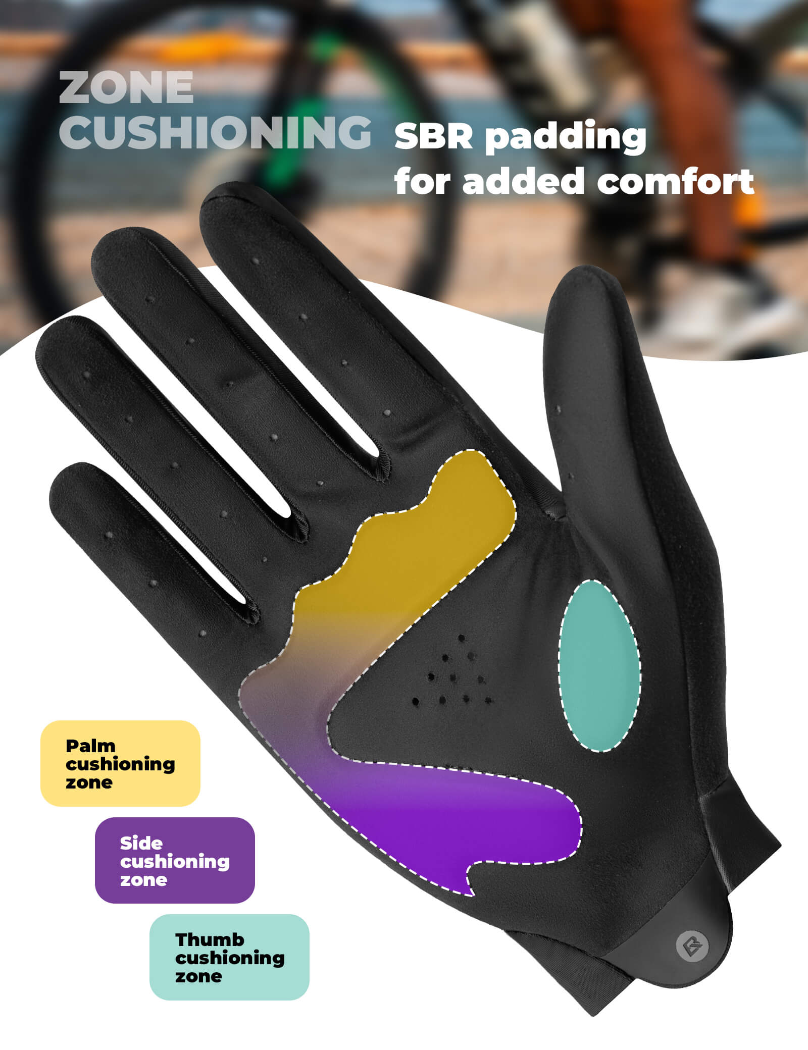 rockbros lightweight full-finger cycling gloves for summer riding.
#color_black